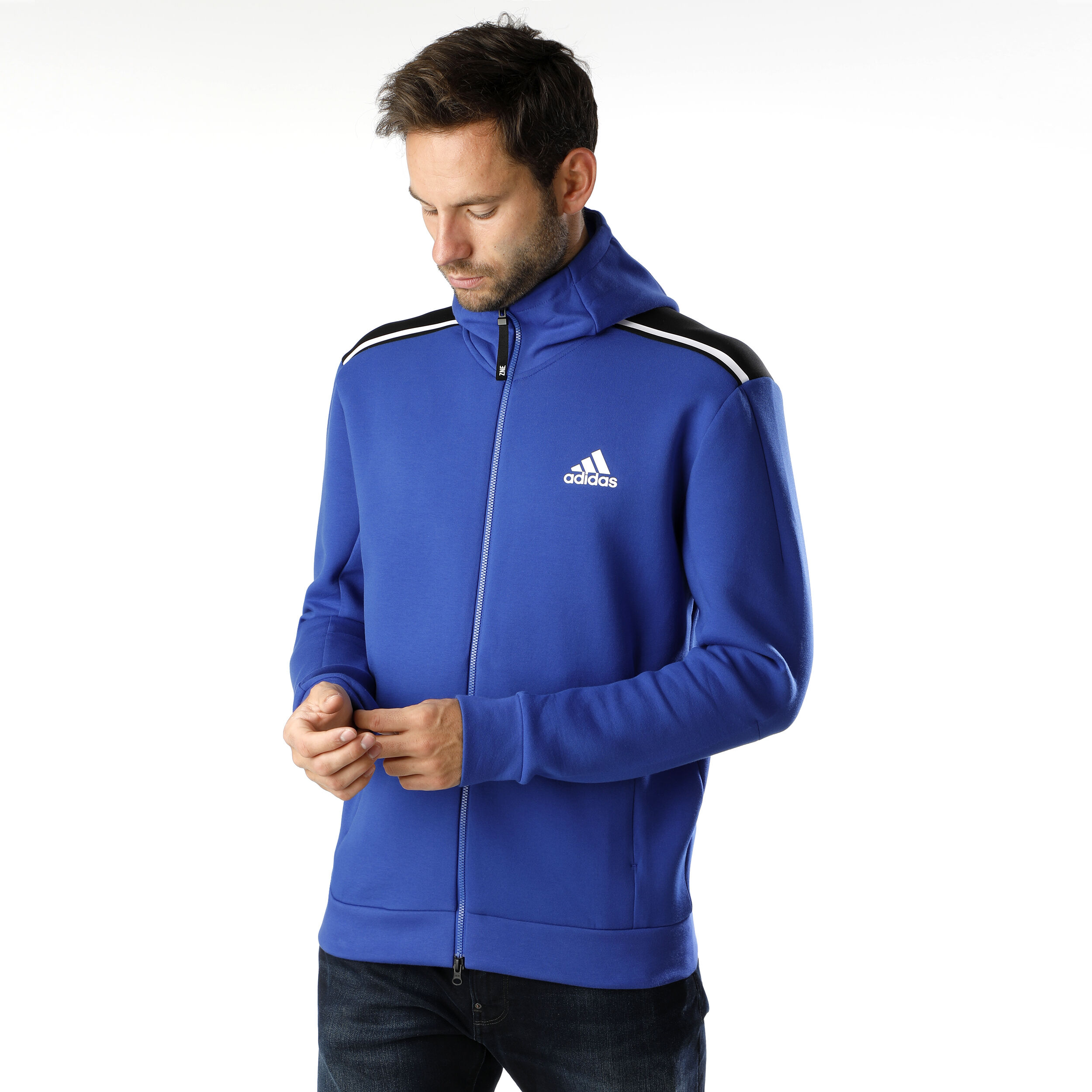 adidas Z.N.E. Sweatjacke Herren Blau WeiB online kaufen Running Point DE
