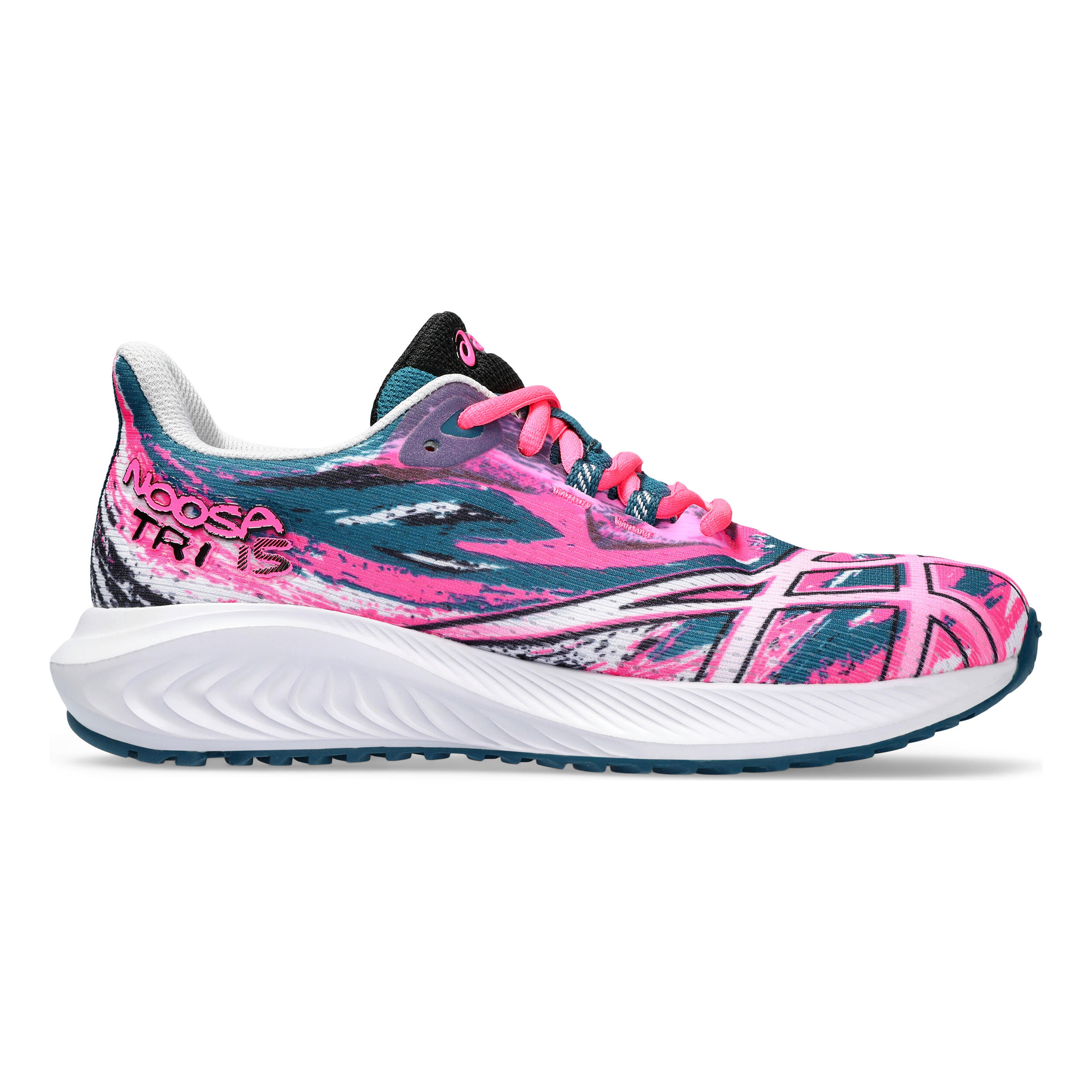 Gel Noosa Tri 15 GS Wettkampfschuh Kinder Pink Petrol