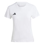 adidas Bekleidung adidas Adizero Essential Laufshirt Damen-Weiß
