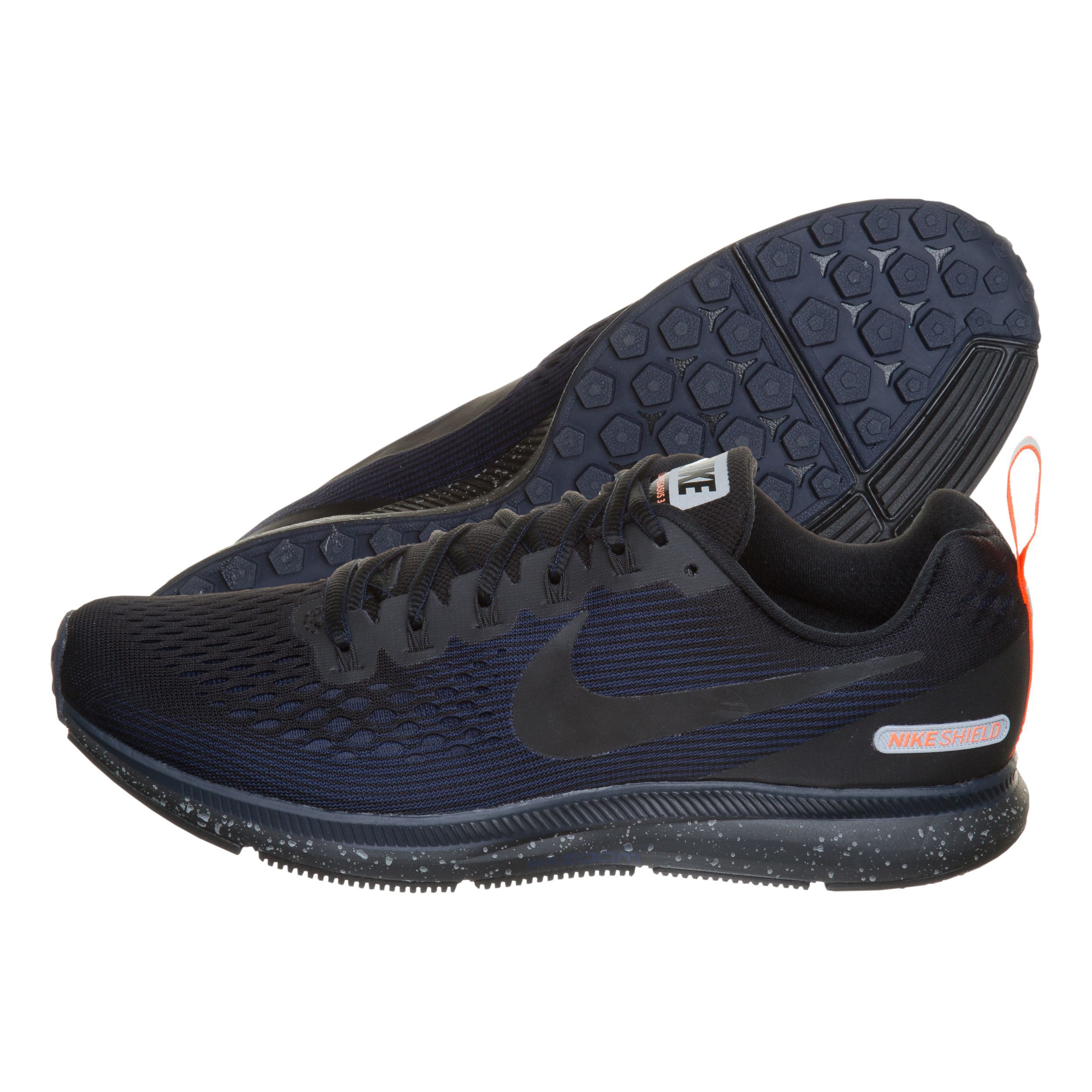 Air Zoom Pegasus 34 Shield Neutralschuh Herren Schwarz Dunkelblau