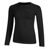 Warm Longsleeve Damen-Schwarz