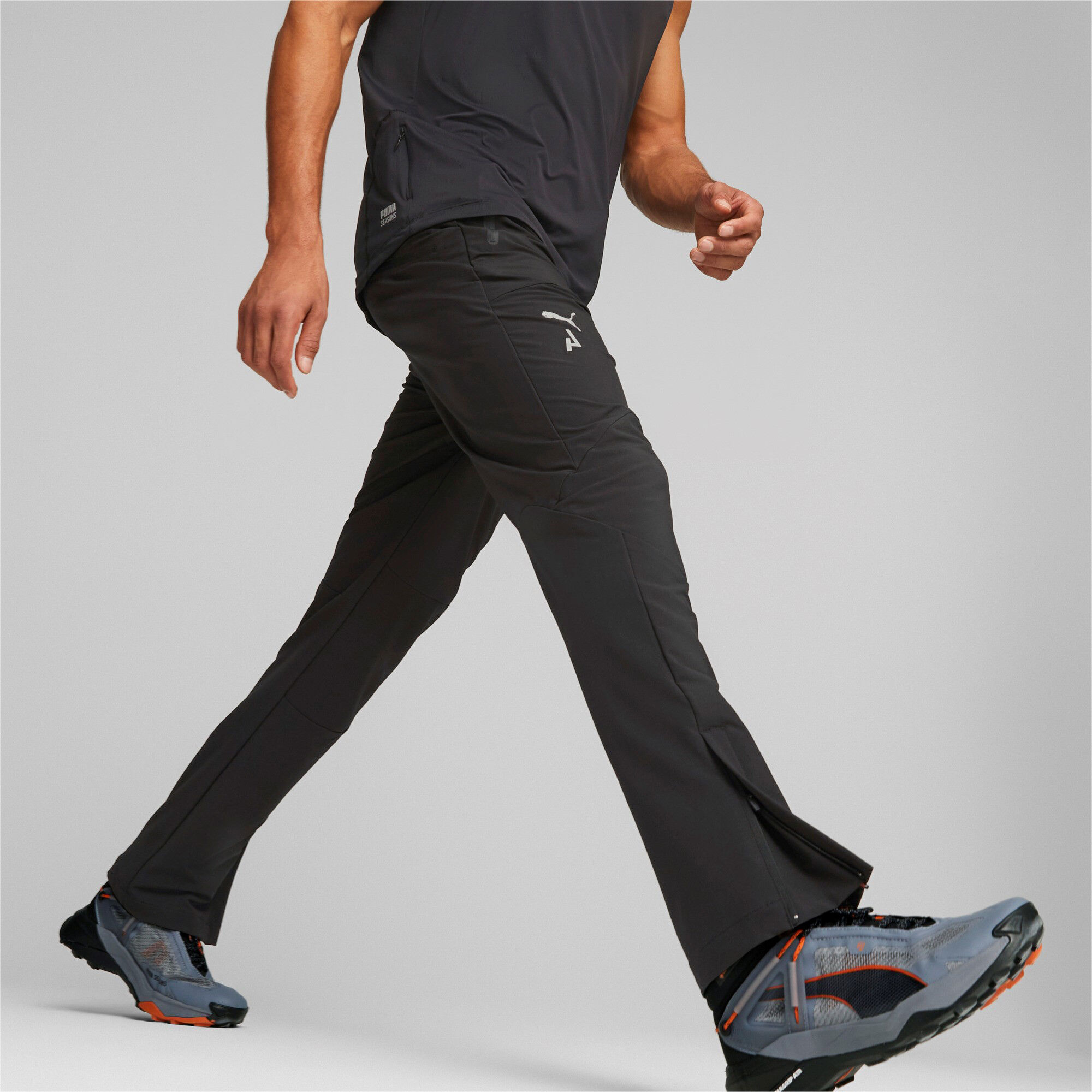 Seasons Raincell Laufhose Herren Schwarz Grau