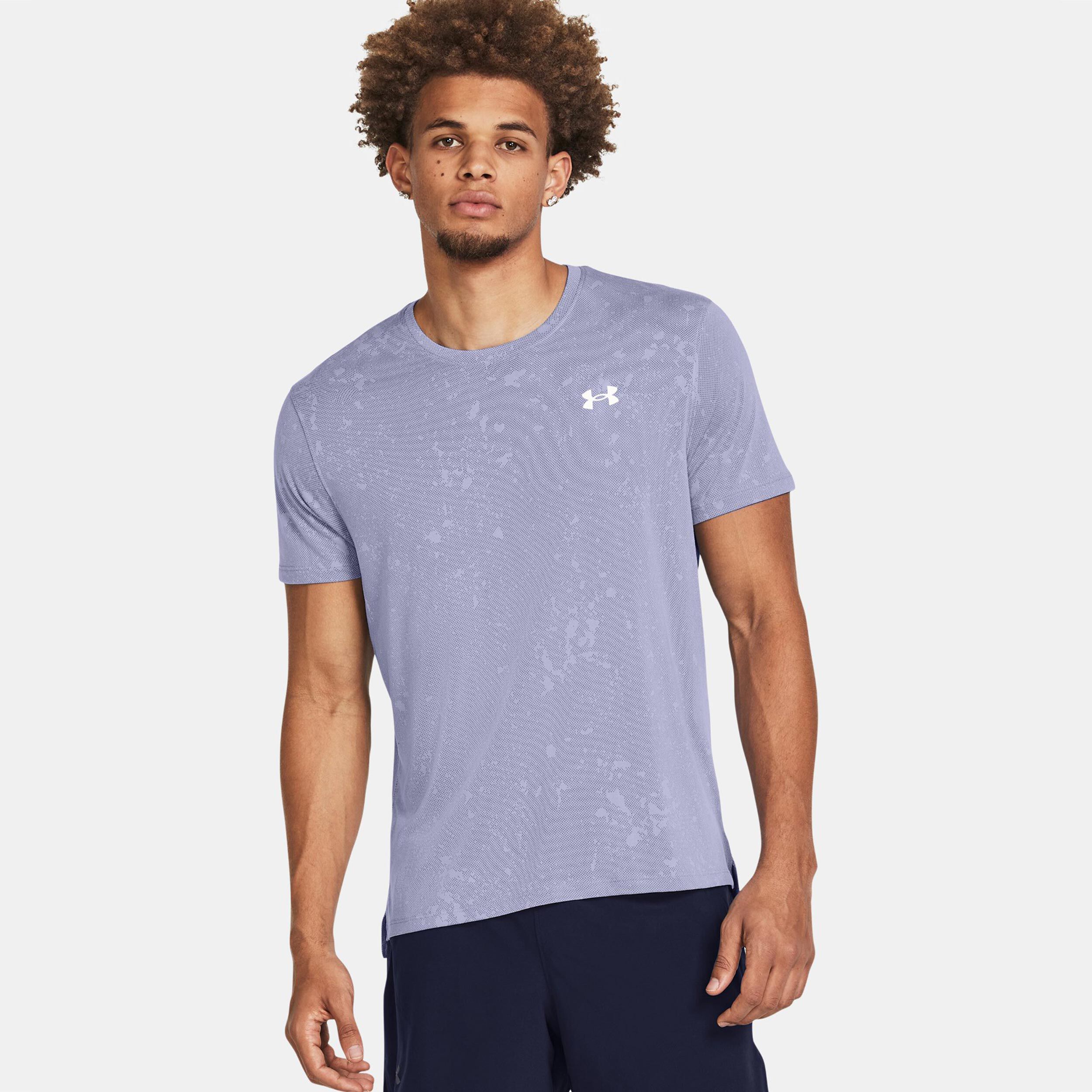 Streaker Splatter SS Laufshirt Herren Lila