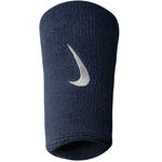 Nike Bekleidung Nike Swoosh Doublewide Schweißband 2er Pack-Dunkelblau,Weiß