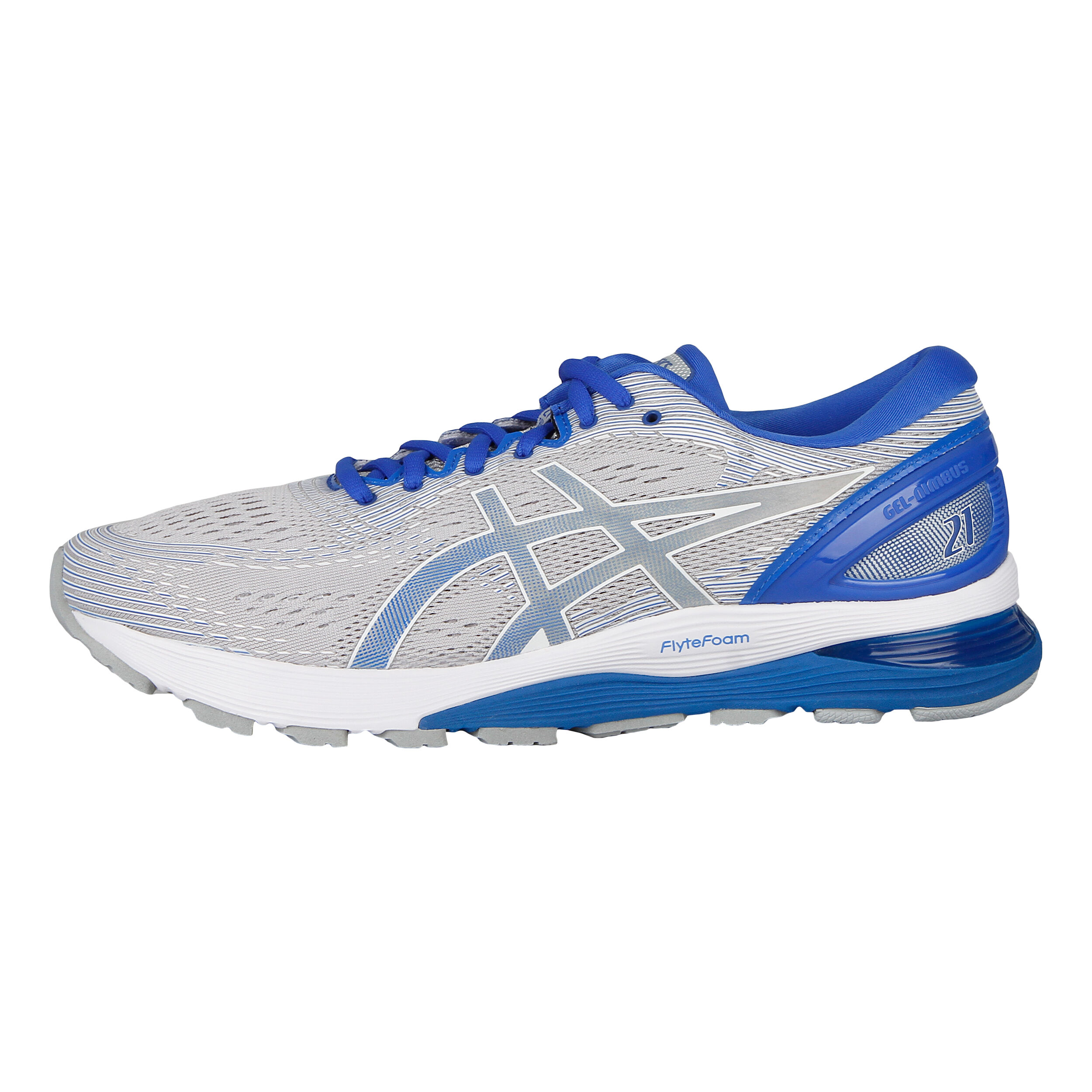 ASICS Gel Nimbus 21 Lite Show Neutralschuh Herren Hellgrau Blau online kaufen Running Point DE