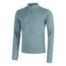 Launch Quarter-Zip Laufshirt Herren - blaugrau, 