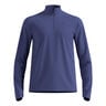 Essential Thermal Midlayer 1/2 Zip Laufshirt Herren - blau, 