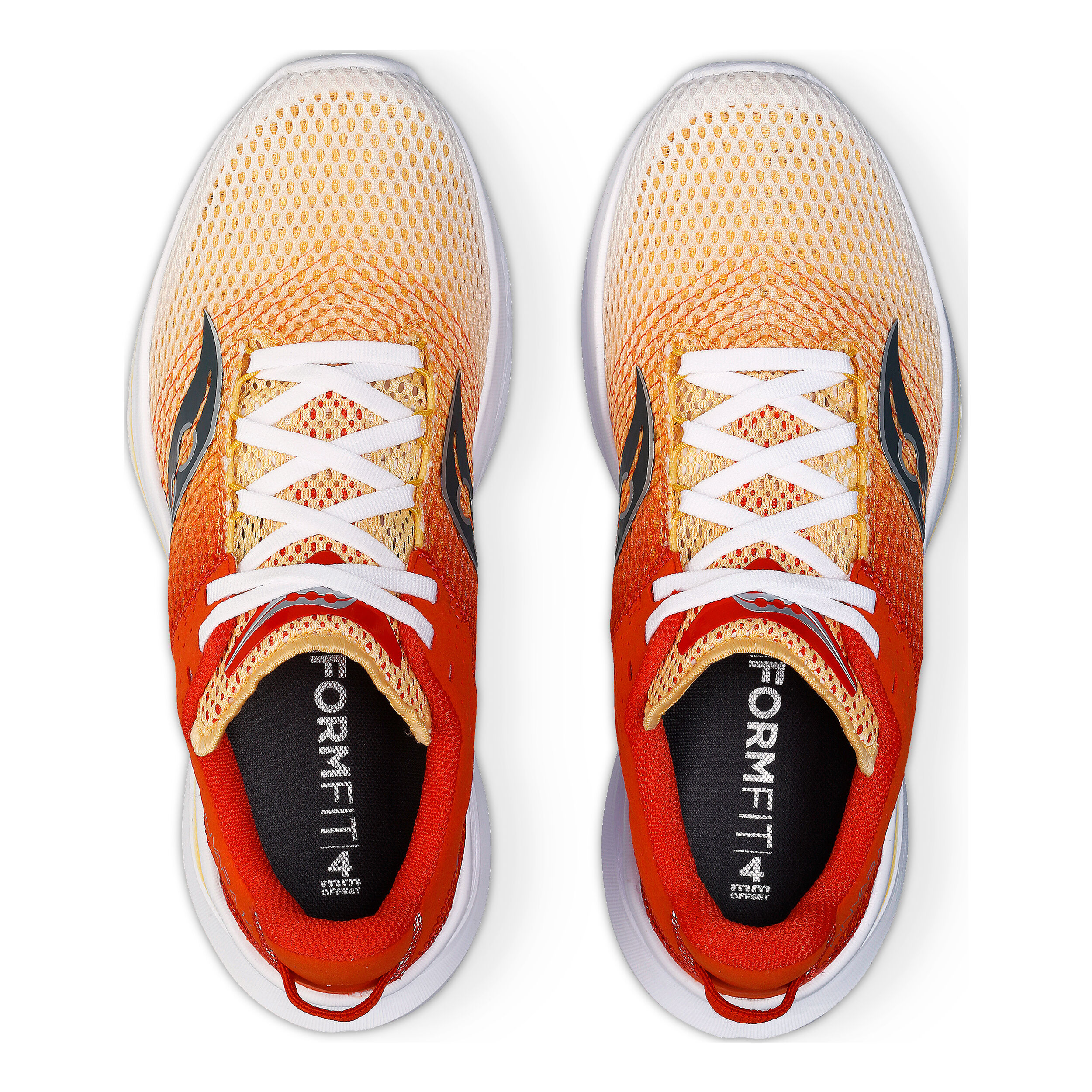 Kinvara 14 Neutralschuh Damen WeiB Orange