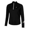 Icon 1/2 Zip Laufshirt Damen-Schwarz