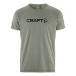 Craft Bekleidung Craft Core Essence Logo Laufshirt Herren-Gr&uuml;n