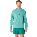 ASICS Bekleidung ASICS Road Lite-Show 1/2 Zip Laufshirt Herren-Türkis
