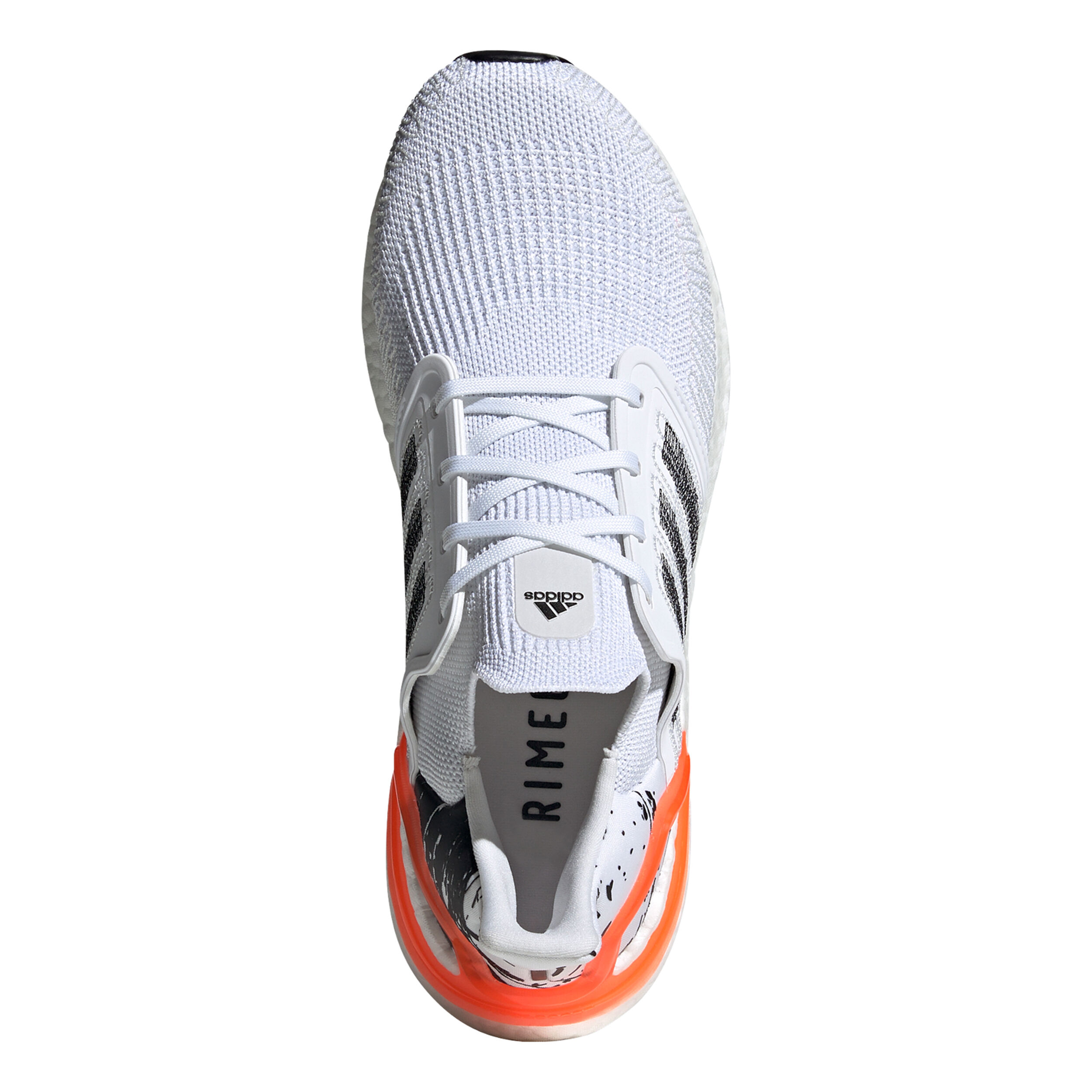 Ultra Boost 20 Neutralschuh Herren WeiB Orange