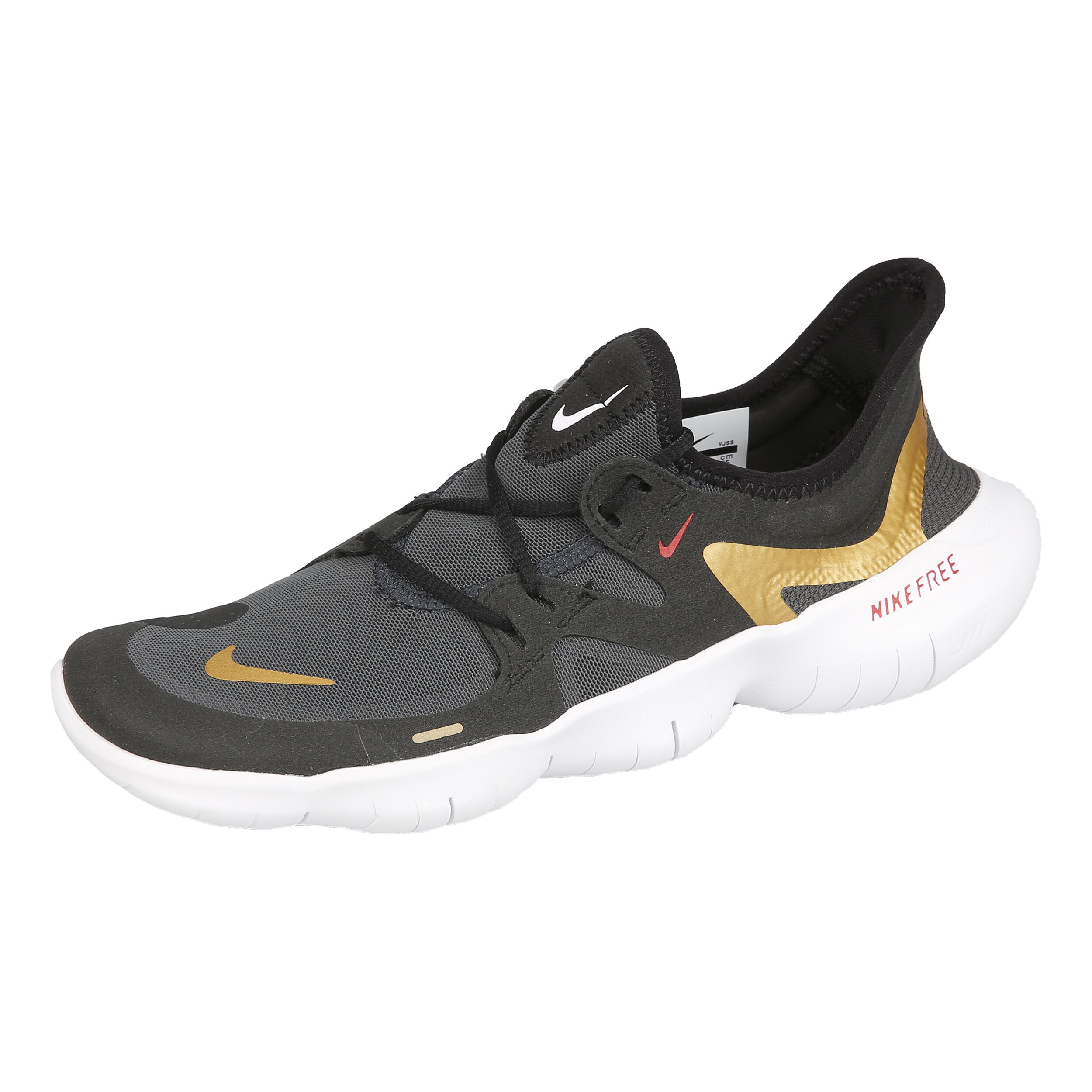 Nike Free Run 5.0 Natural Running Schuh Damen Schwarz Gold online