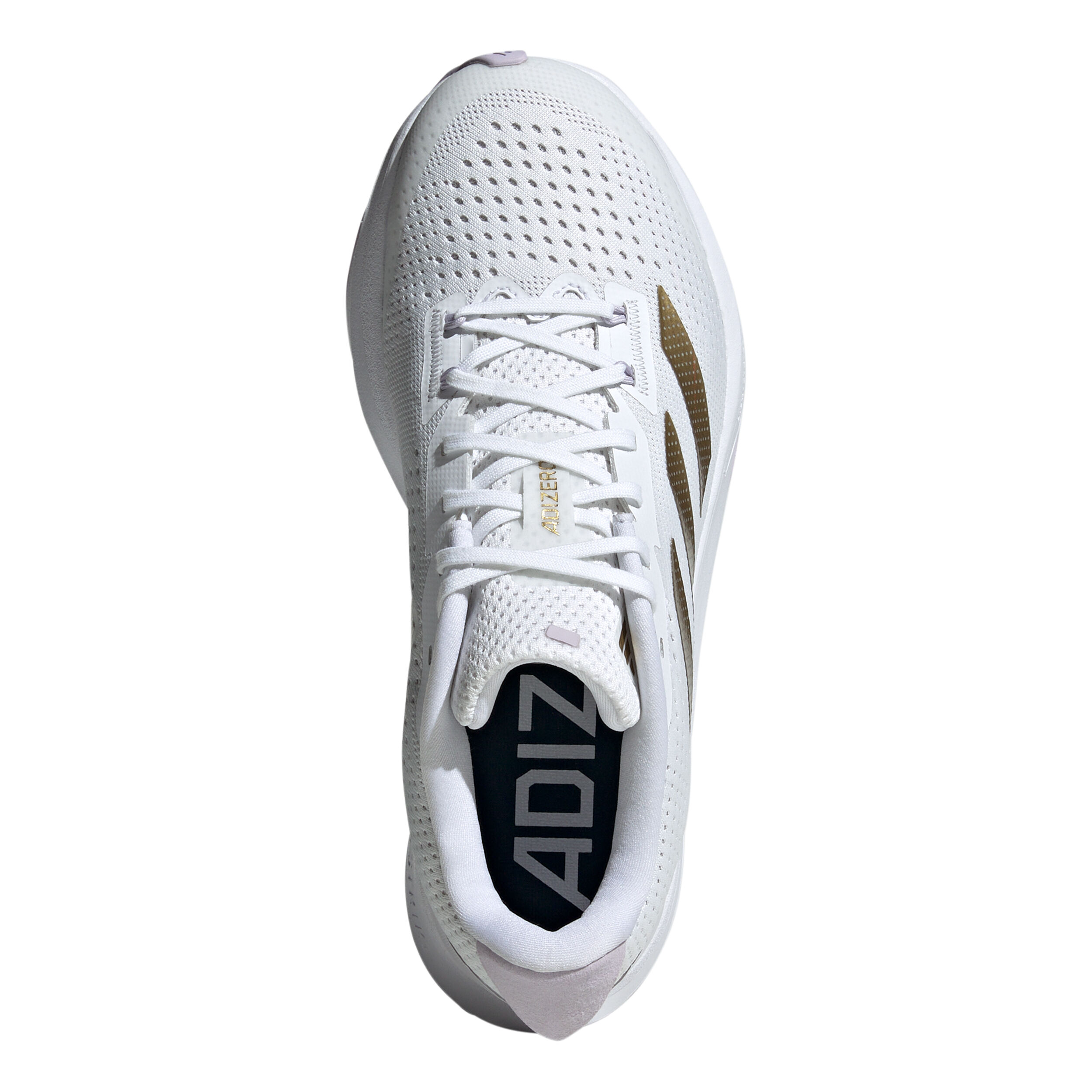 Adidas running shoes white and gold online