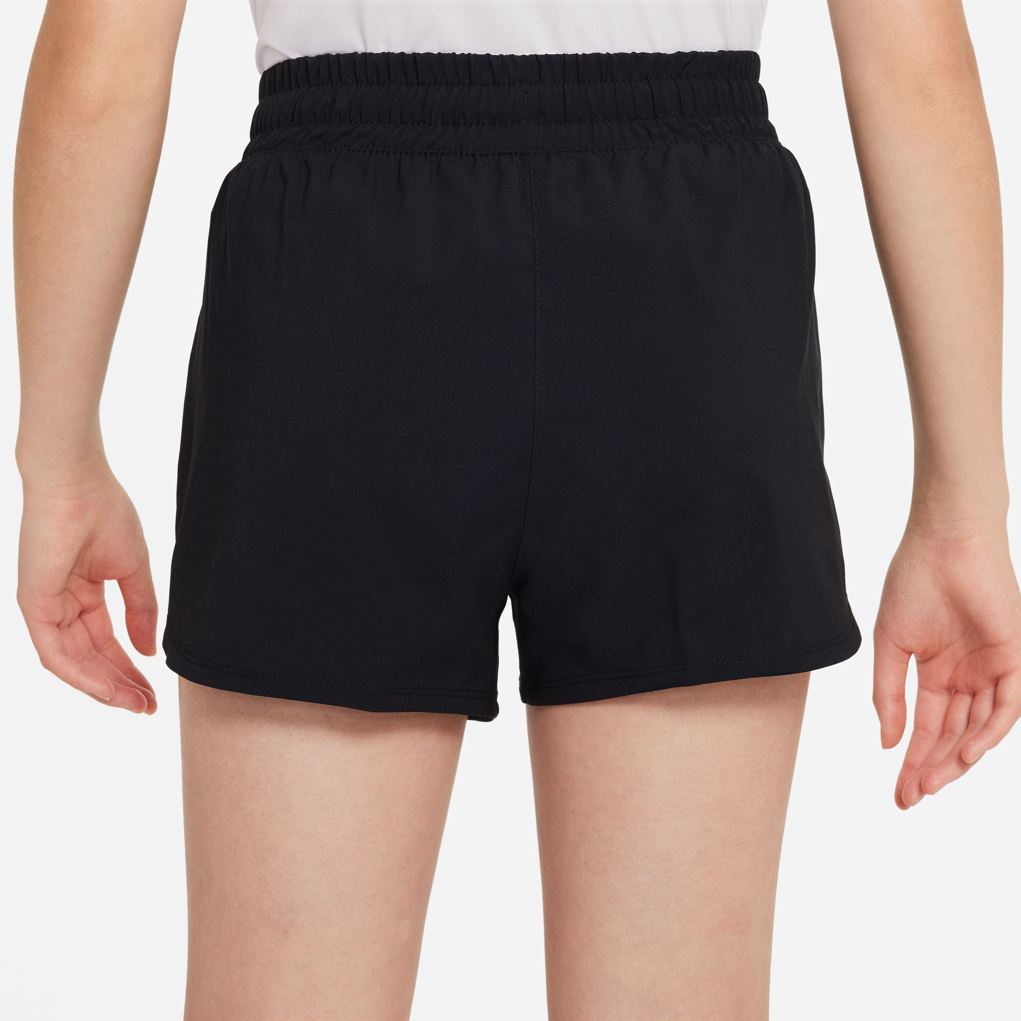 Dri Fit Big Kids High Waisted Woven Shorts Madchen Schwarz