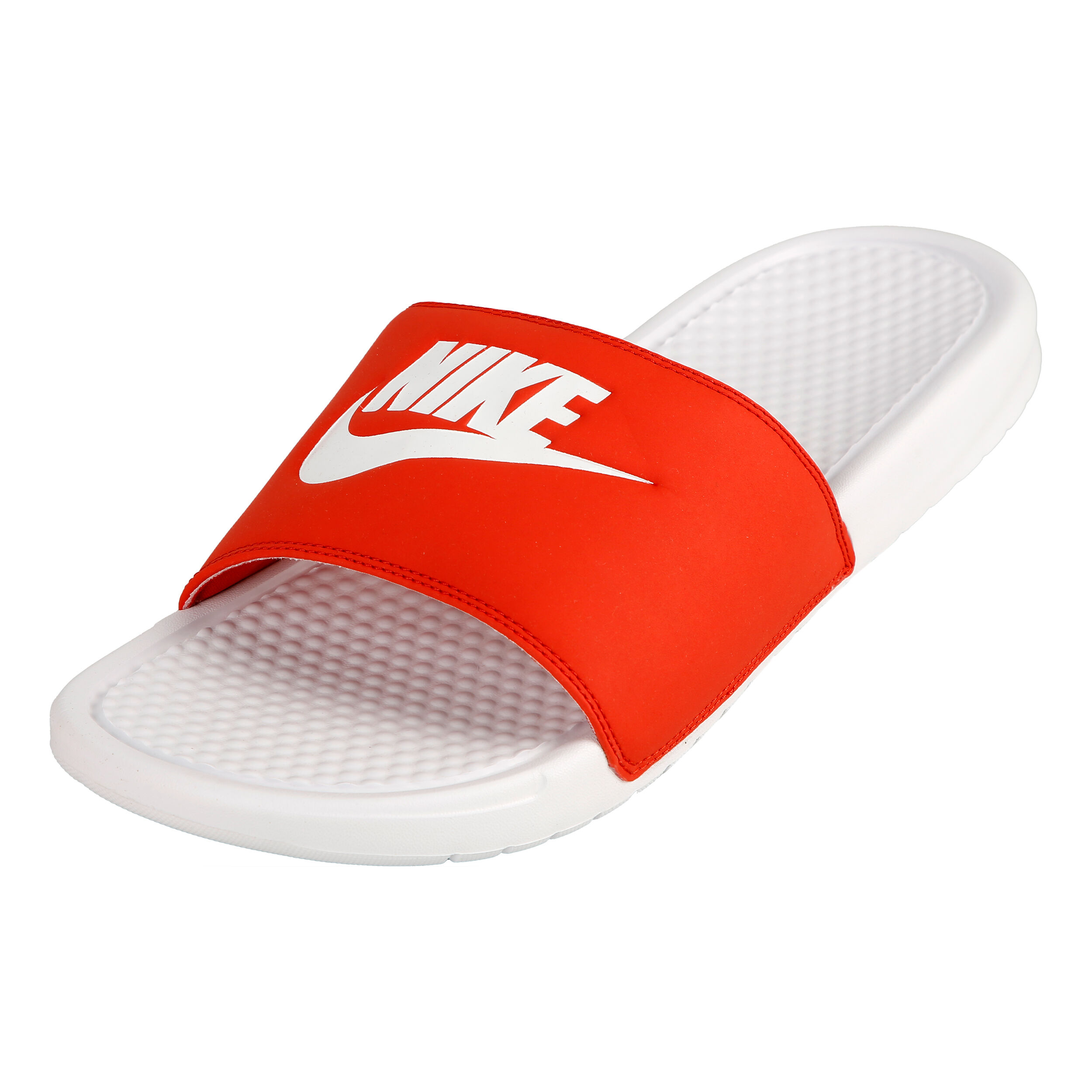Benassi Just Do It Badelatschen Herren WeiB Rot