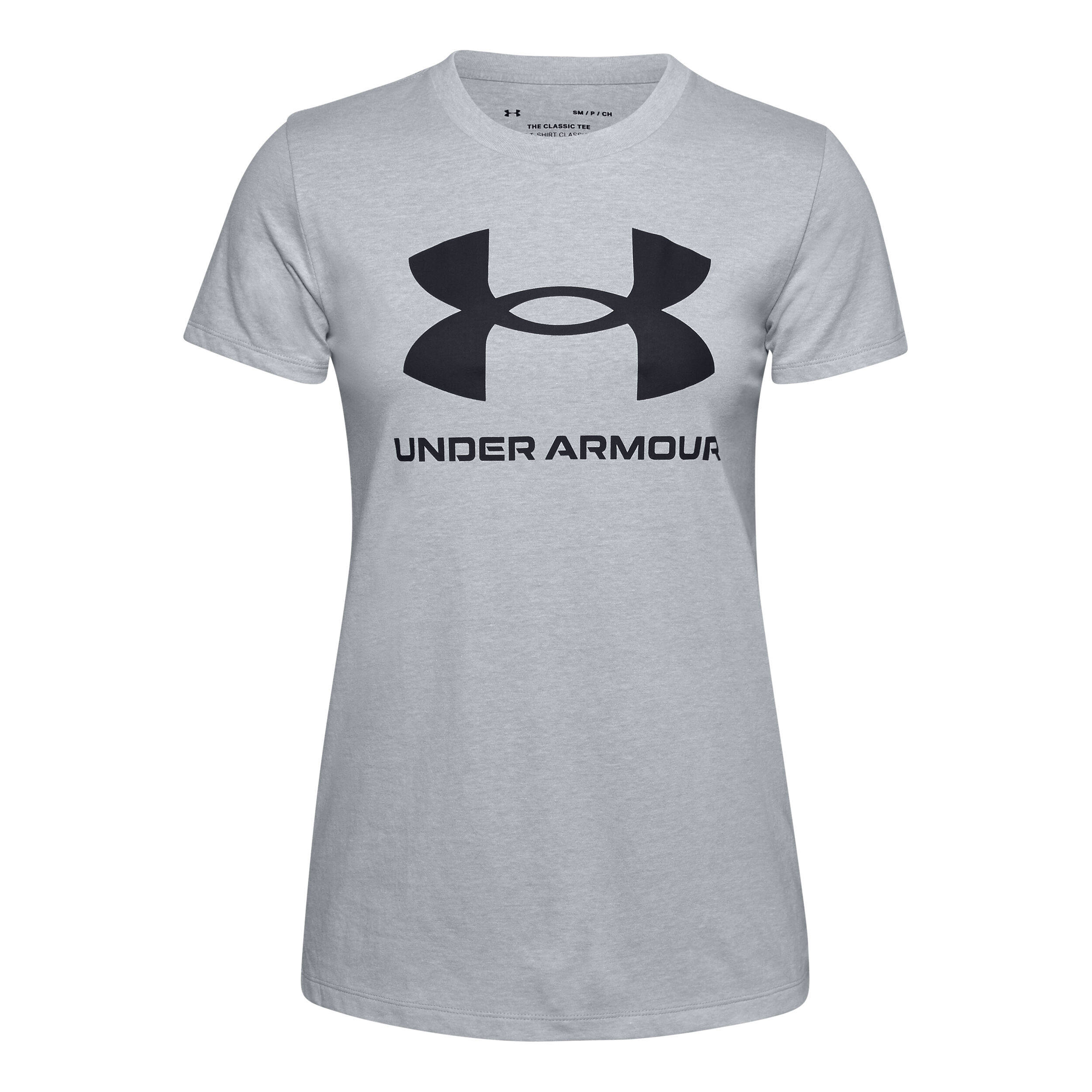 Under Armour Live Sportstyle Graphic T Shirt Damen Grau Schwarz online kaufen Running Point DE