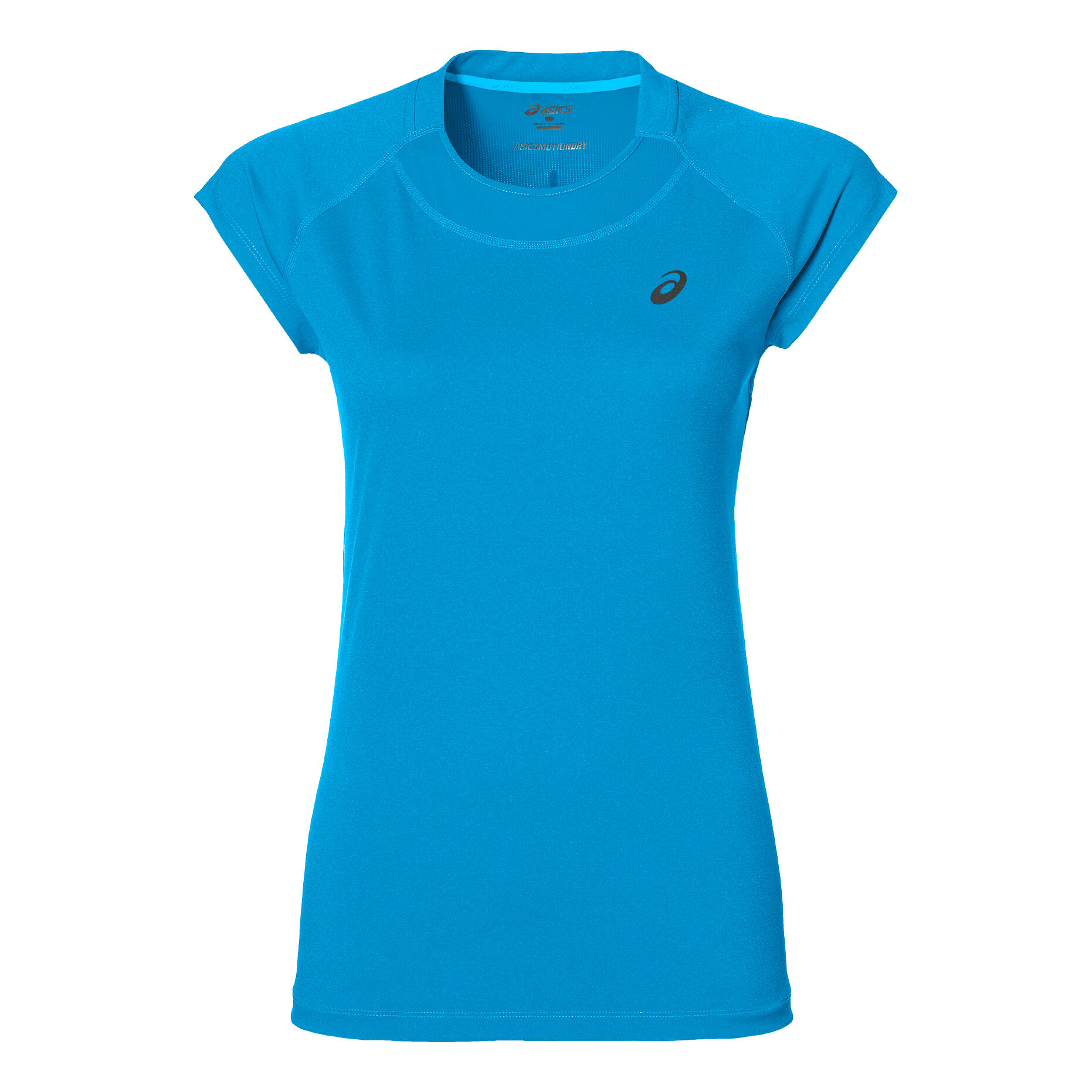 Cap Sleeve T Shirt Damen Turkis