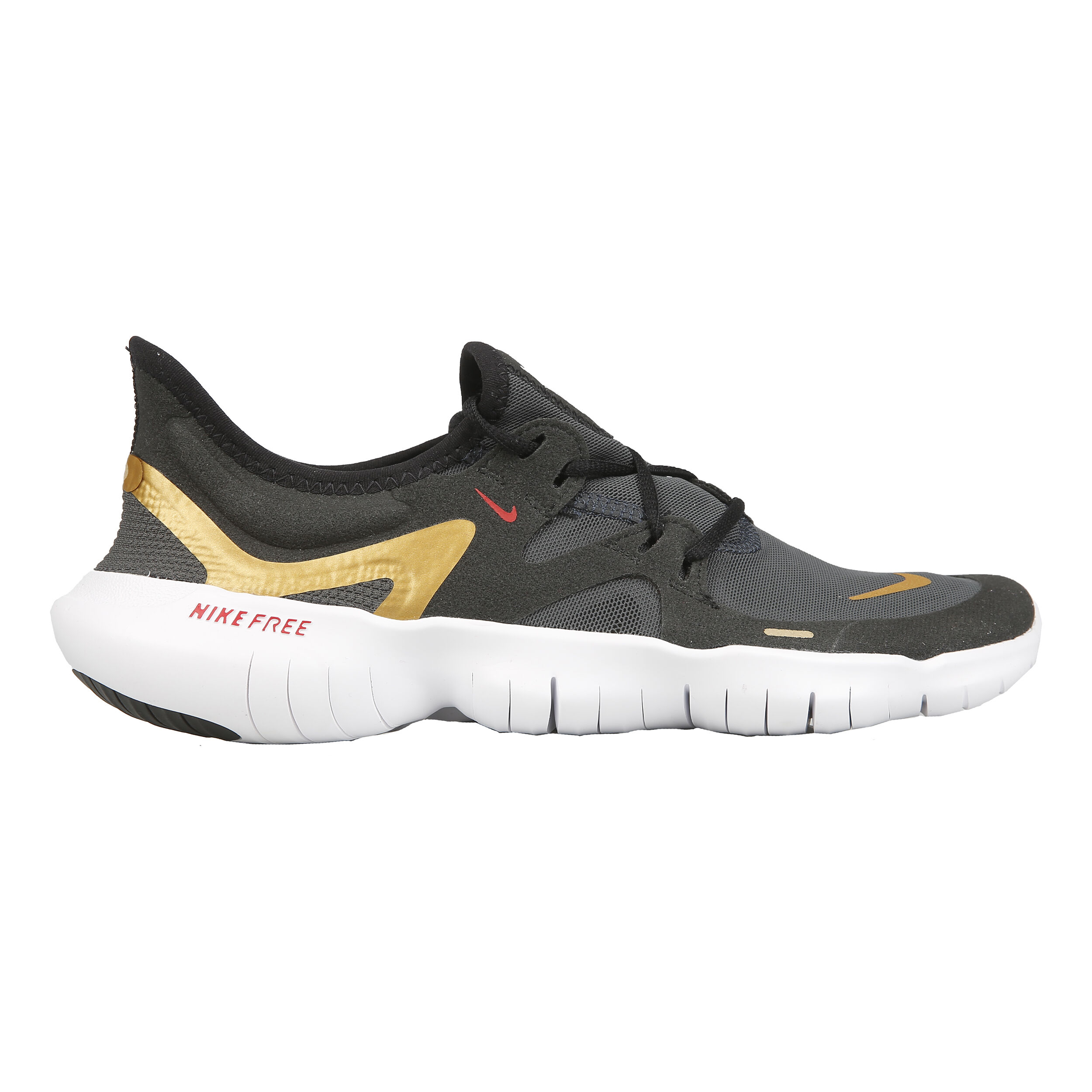 Nike free schwarz gold on sale damen