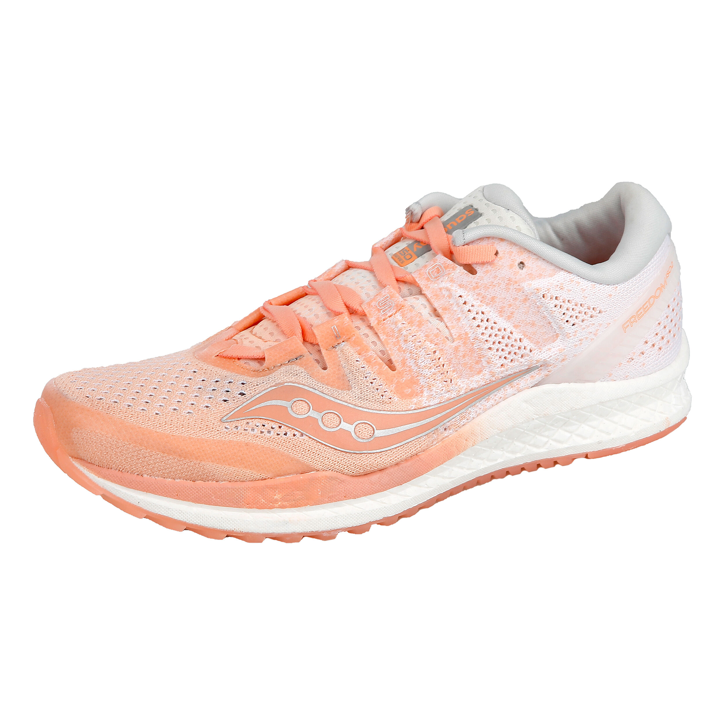 Saucony Freedom Iso 2 Neutralschuh Damen Apricot WeiB online kaufen Running Point DE