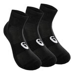ASICS Bekleidung ASICS Quarter Sportsocken 3er Pack-Schwarz,Weiß
