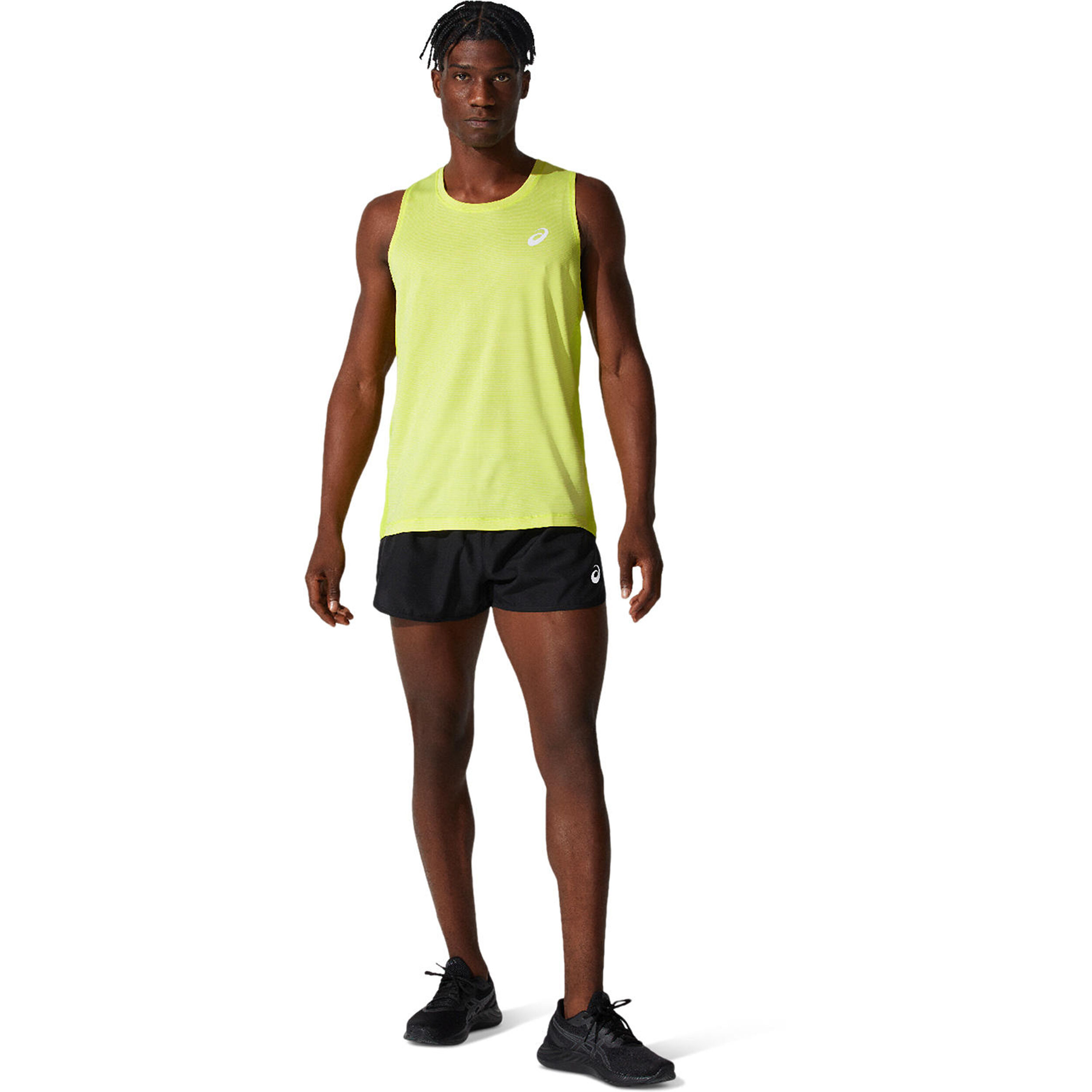 Asics mens split shorts hot sale