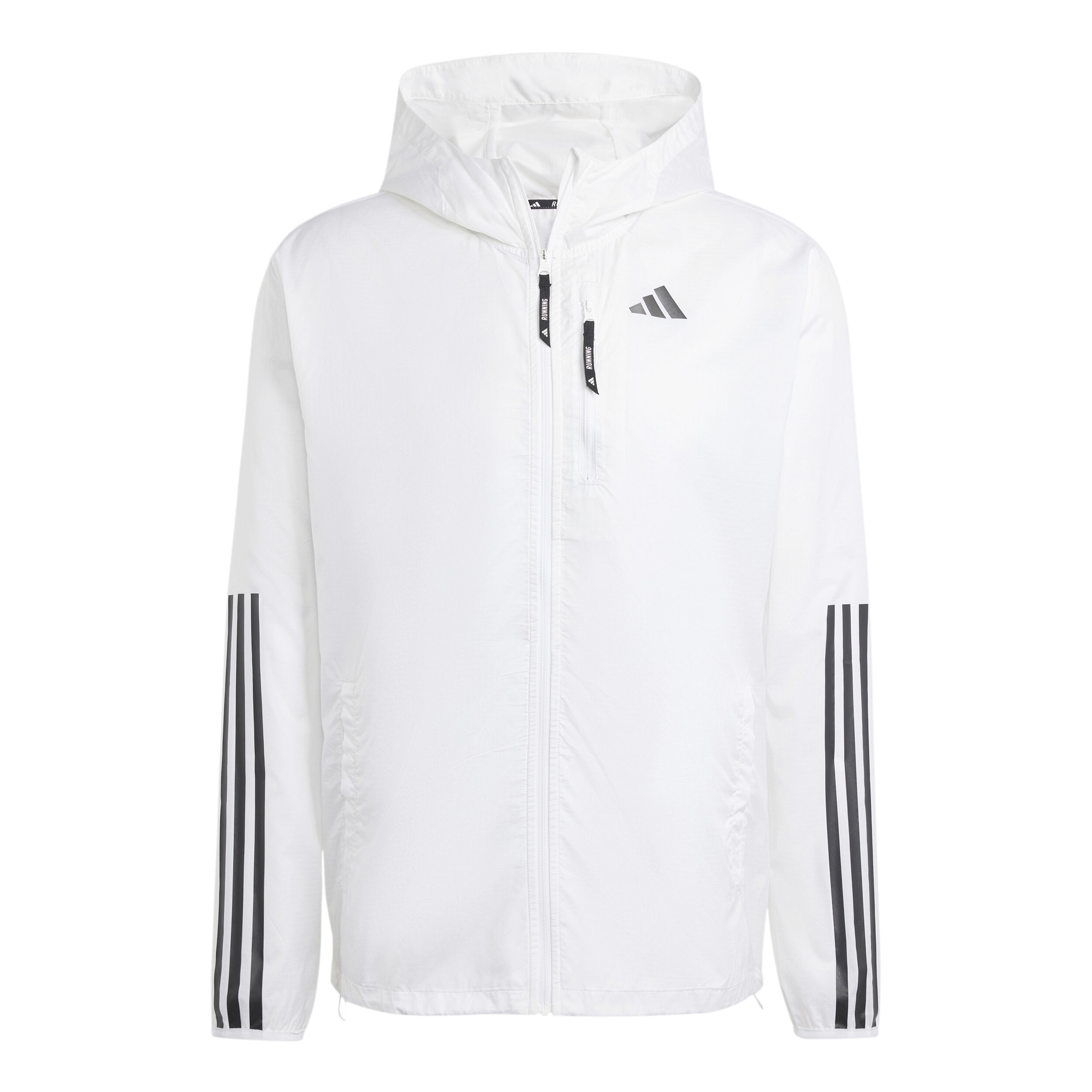 Own The Run E 3S Laufjacke Herren WeiB Transparent