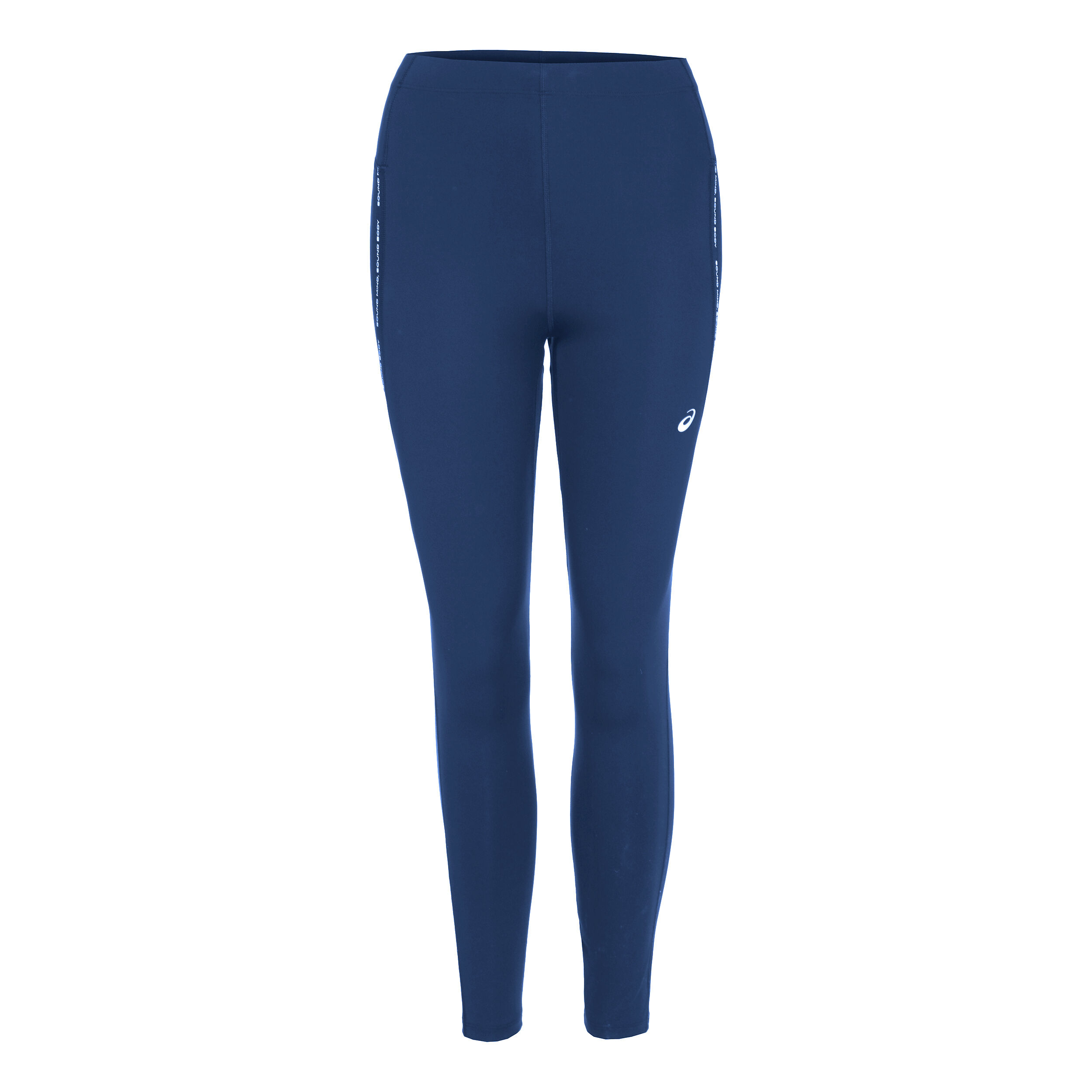 Race High Waist Tight Damen Blau