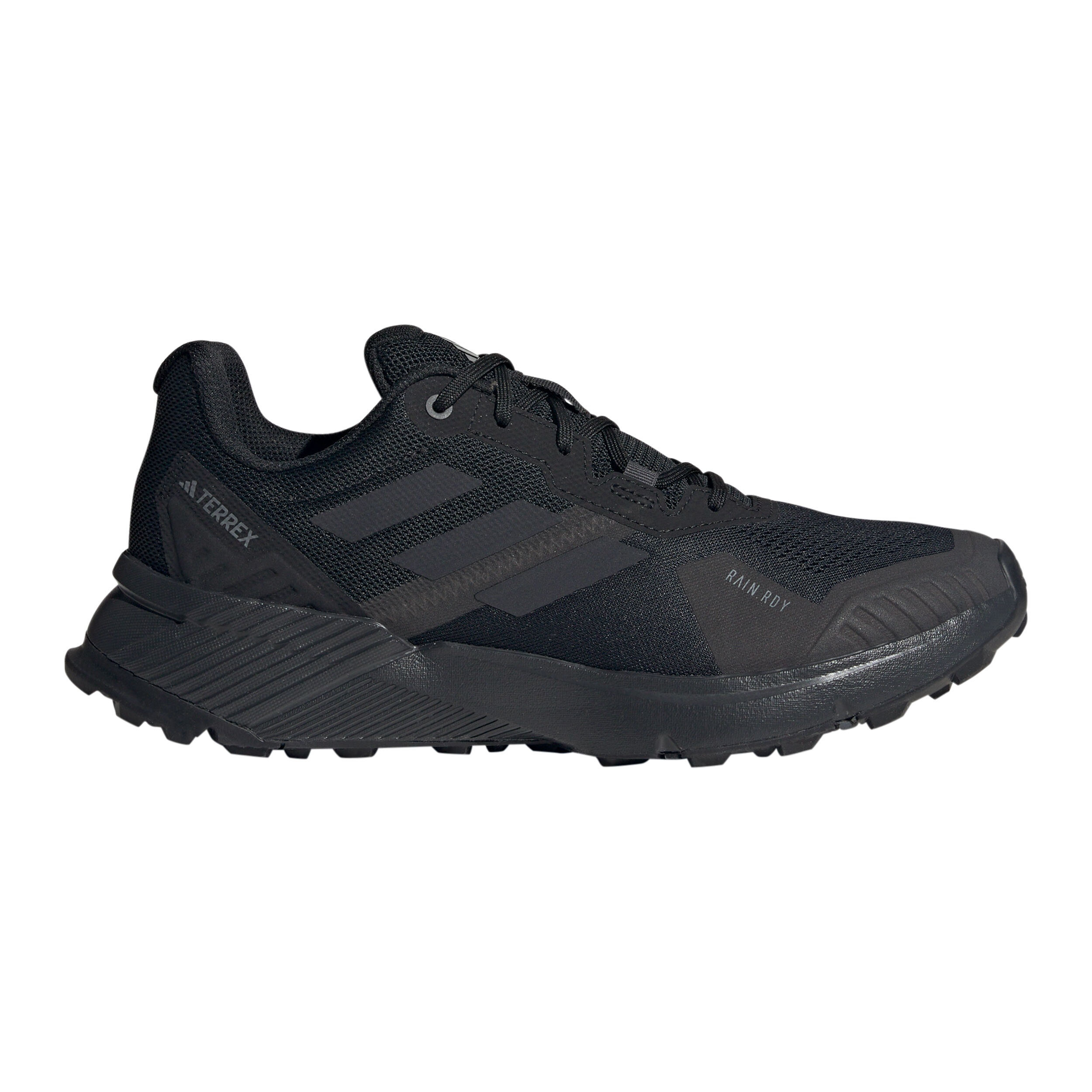 Black adidas trail shoes discount