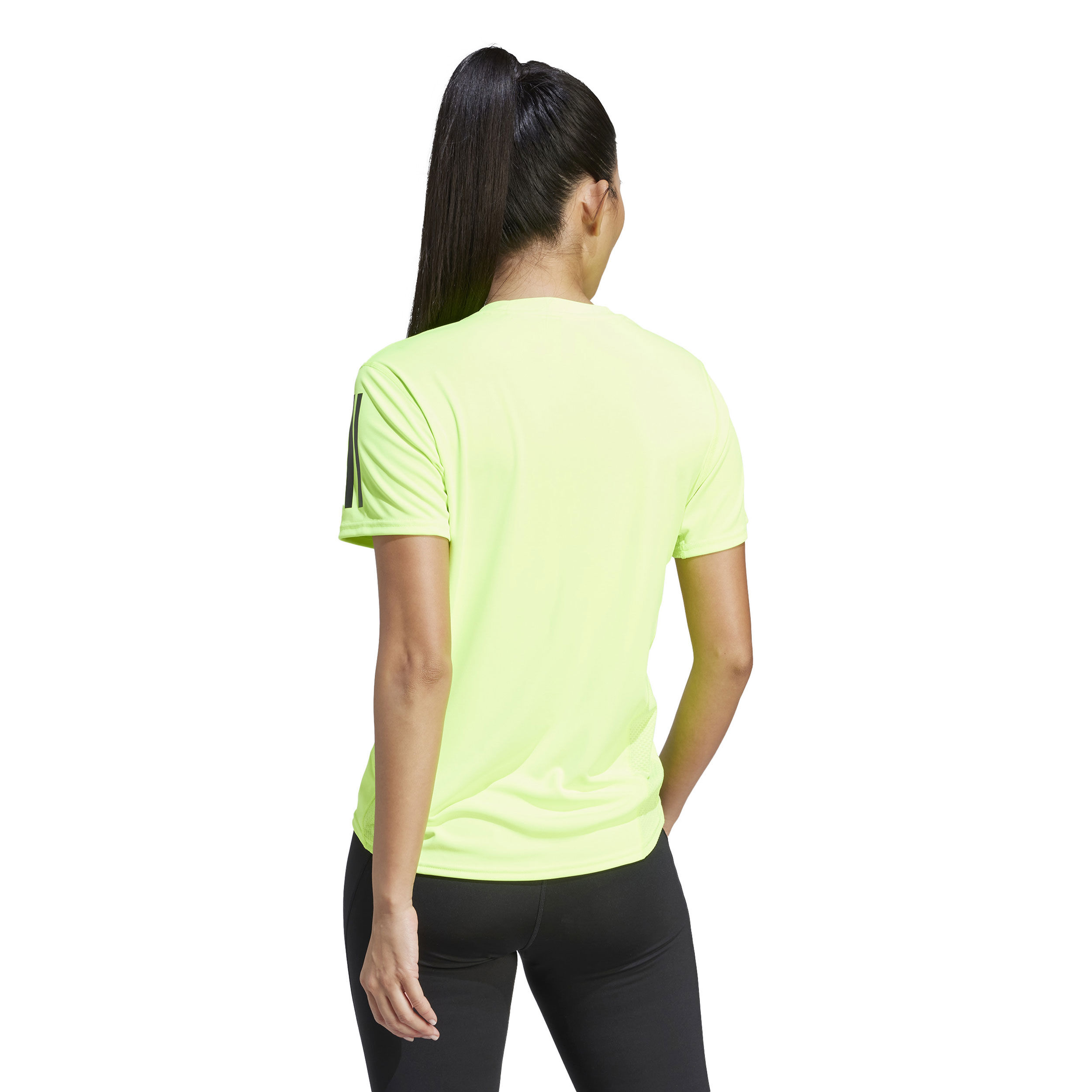 adidas Own The Run Laufshirt Damen Neongr n Schwarz online kaufen