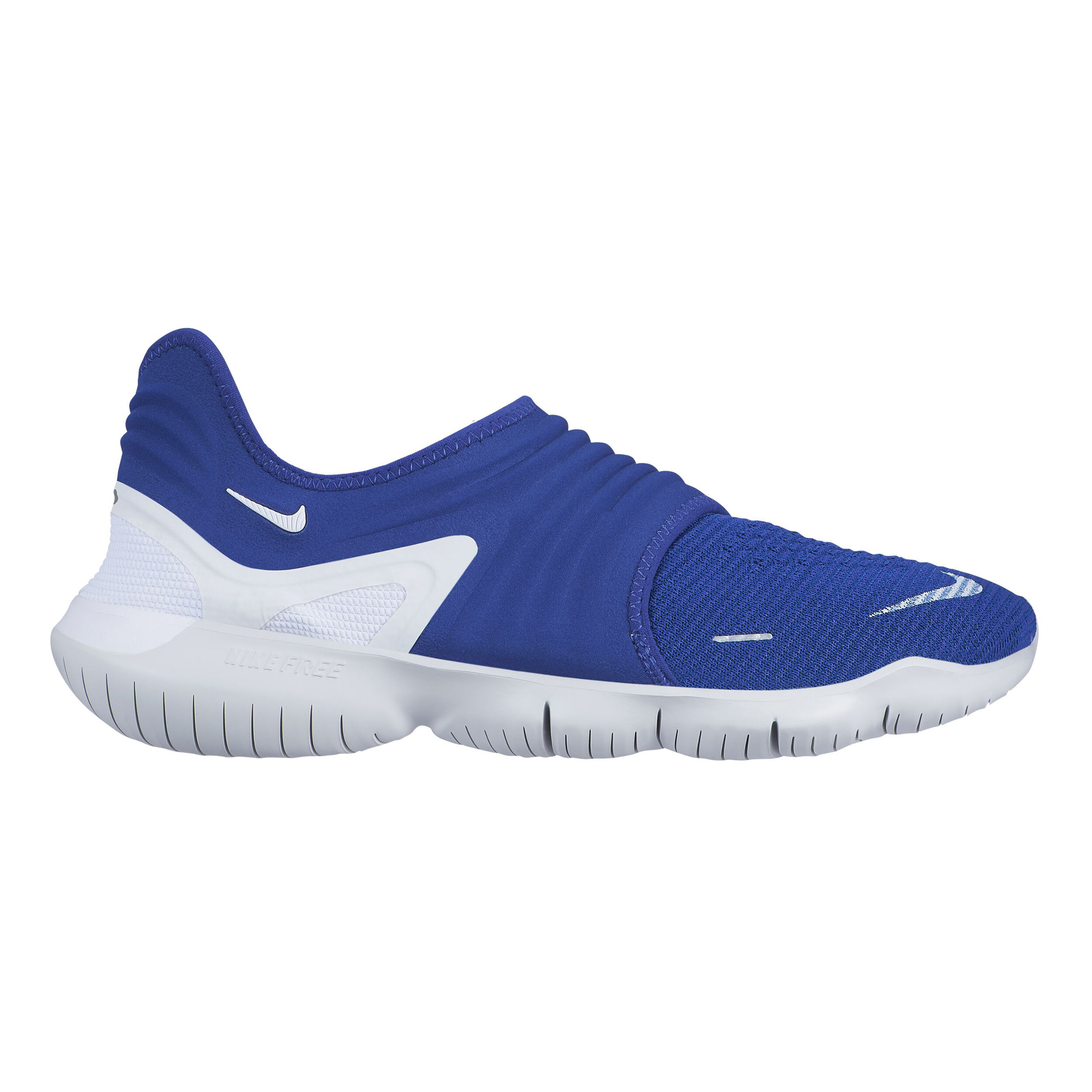 Free Run Flyknit 3.0 Natural Running Schuh Herren Blau Wei