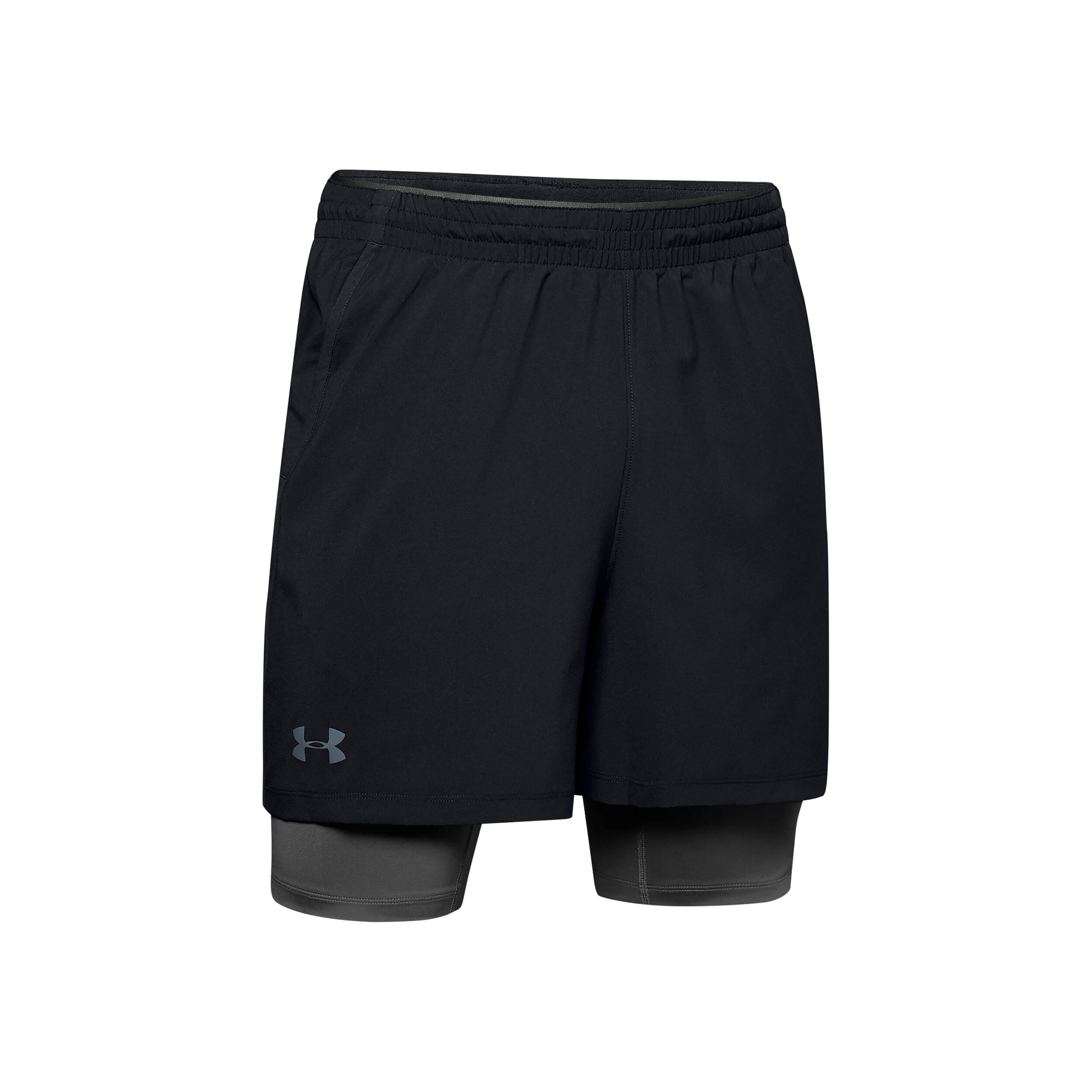 Under armour qualifier 2 in 1 shorts mens cheap