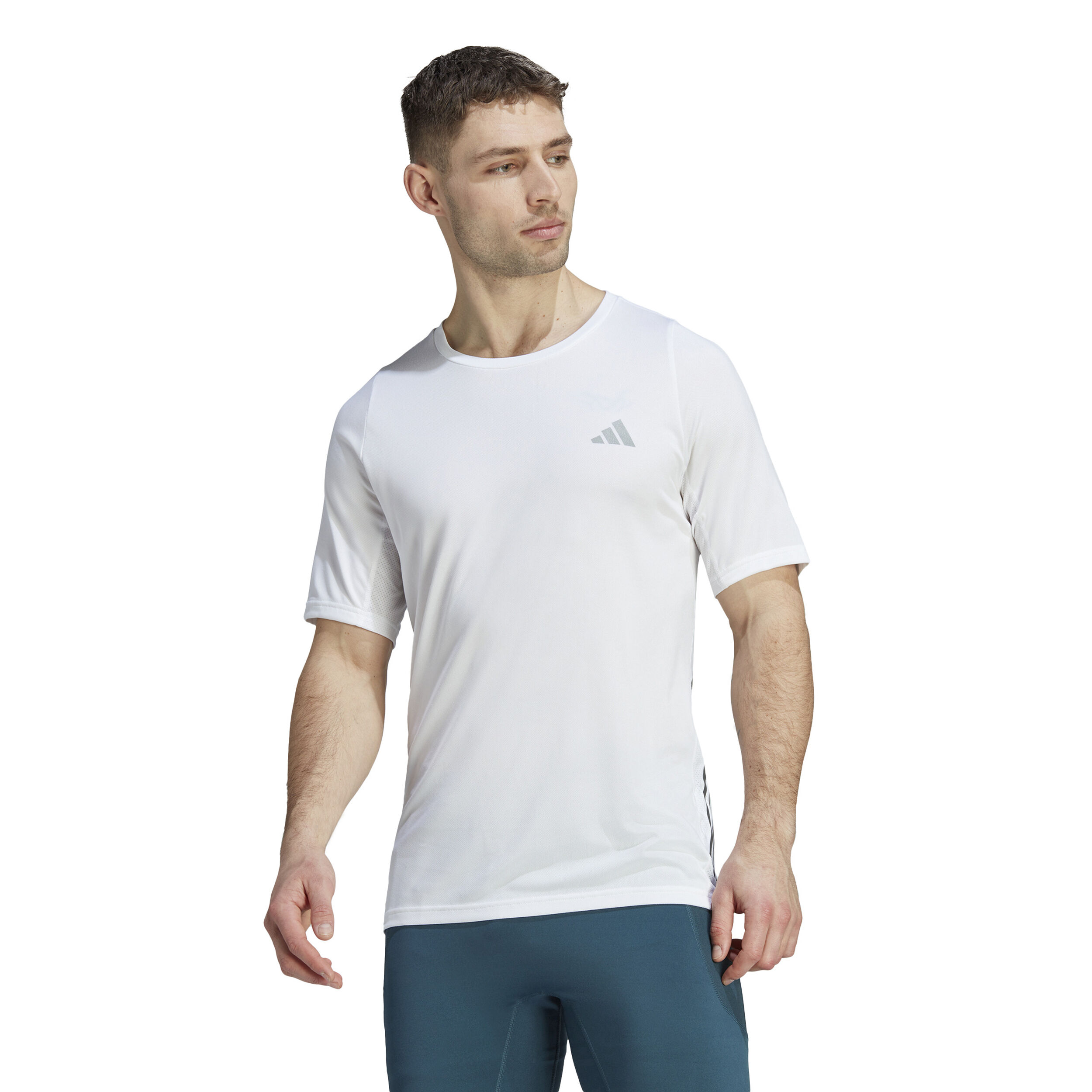 Run Icons 3S Laufshirt Herren WeiB