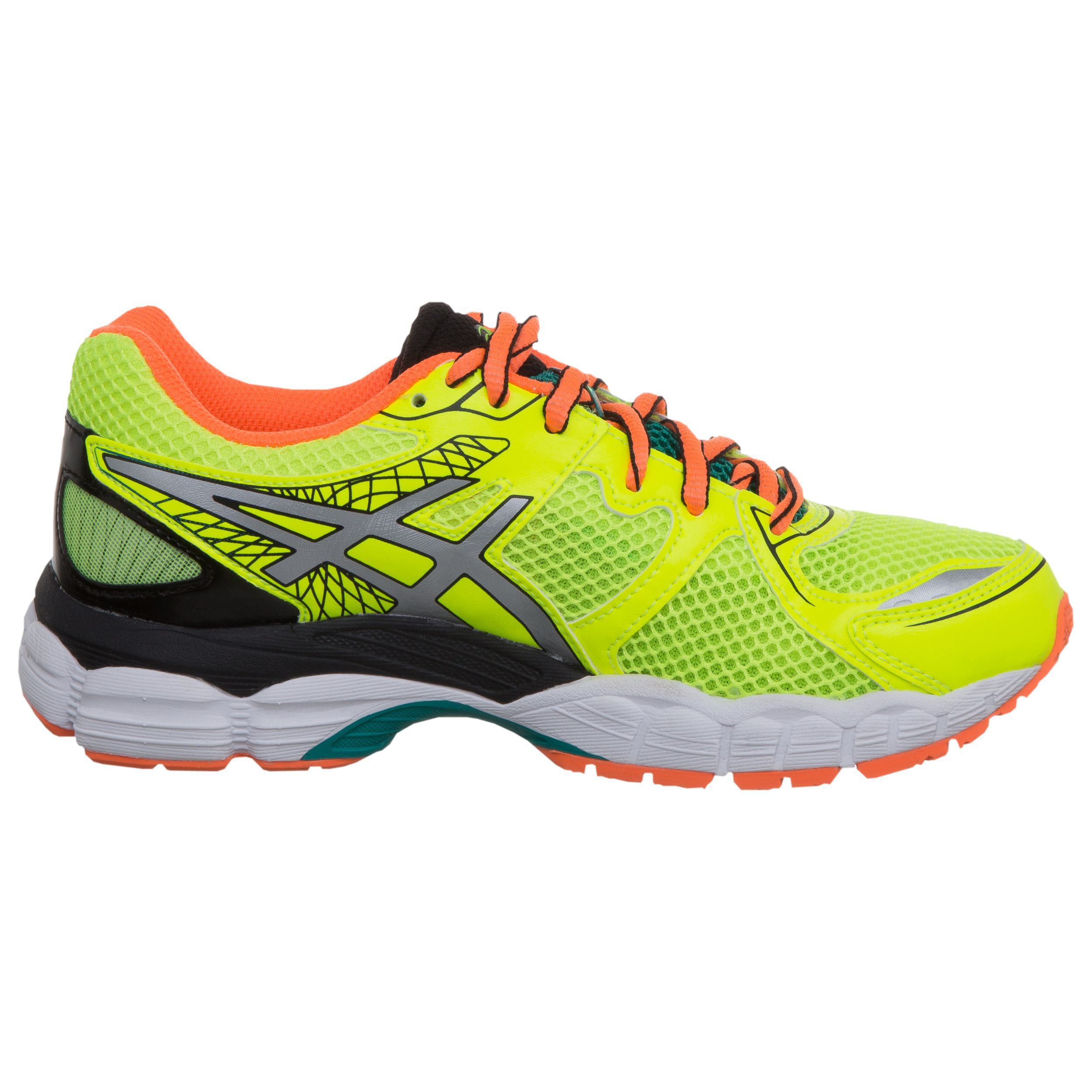 Gel Nimbus 16 GS Natural Running Schuh Kinder Neongelb Silber