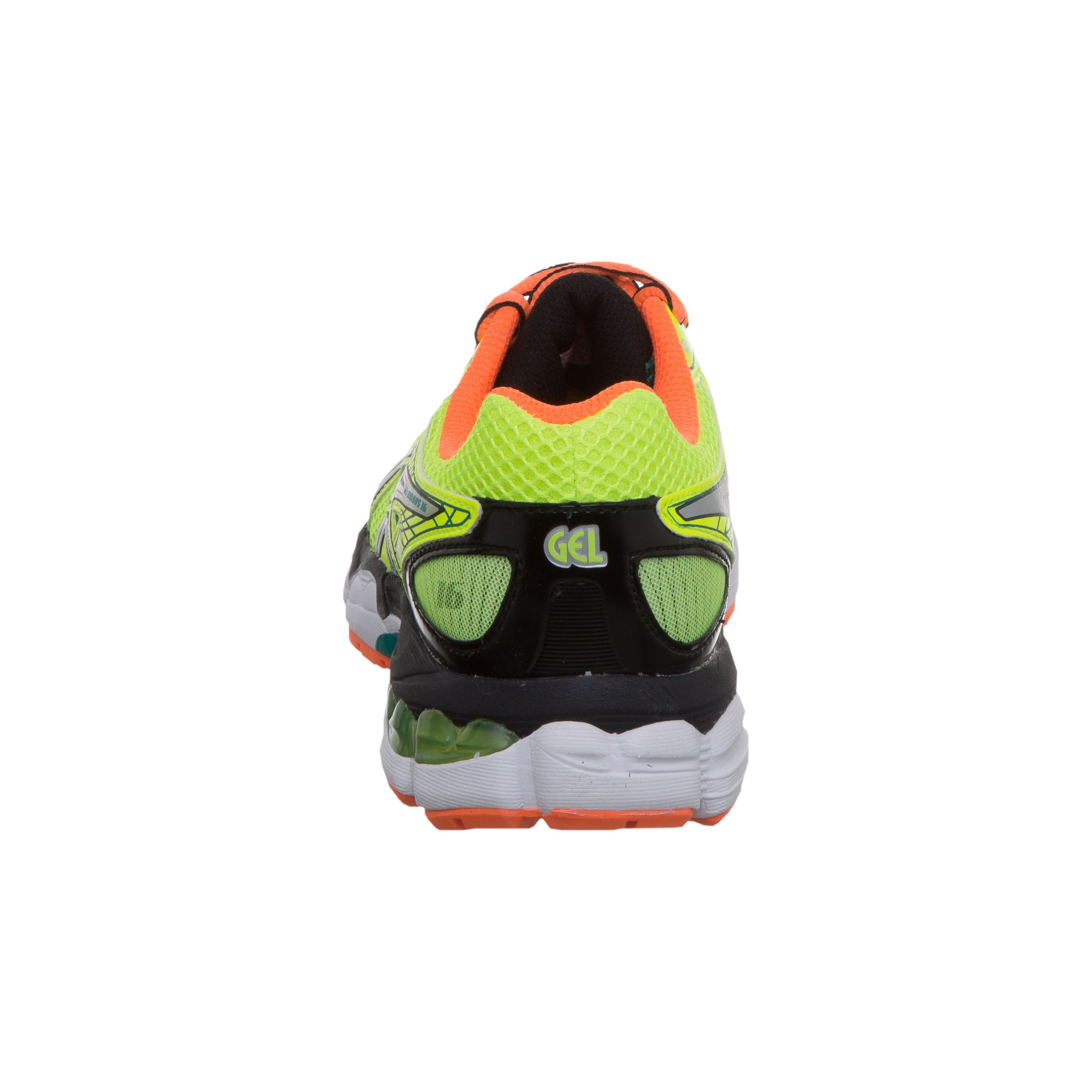 Gel Nimbus 16 GS Natural Running Schuh Kinder Neongelb Silber