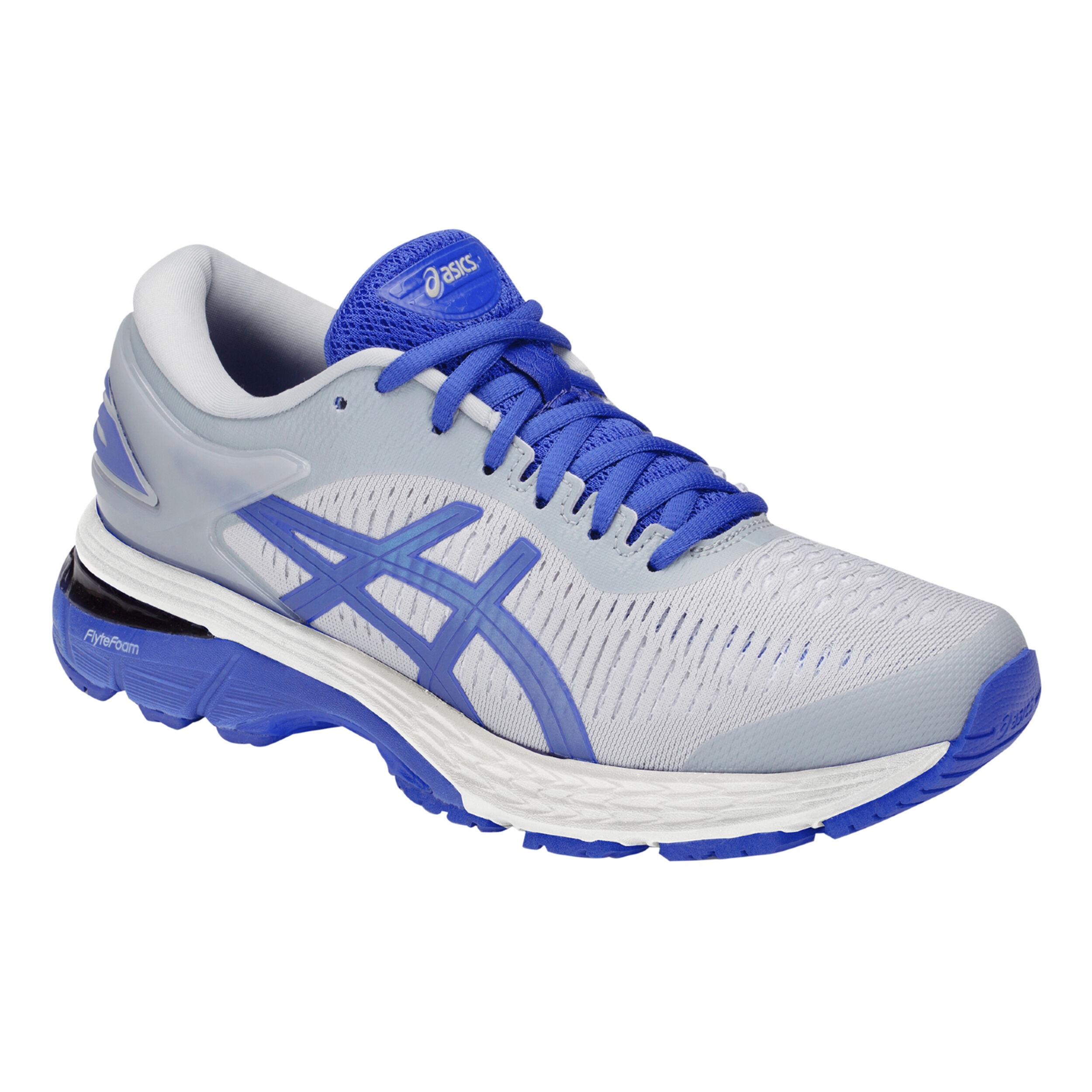 Gel Kayano 25 Lite Show Stabilitatsschuh Damen Hellgrau Blau