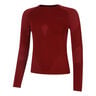 Warm Longsleeve Damen-rot