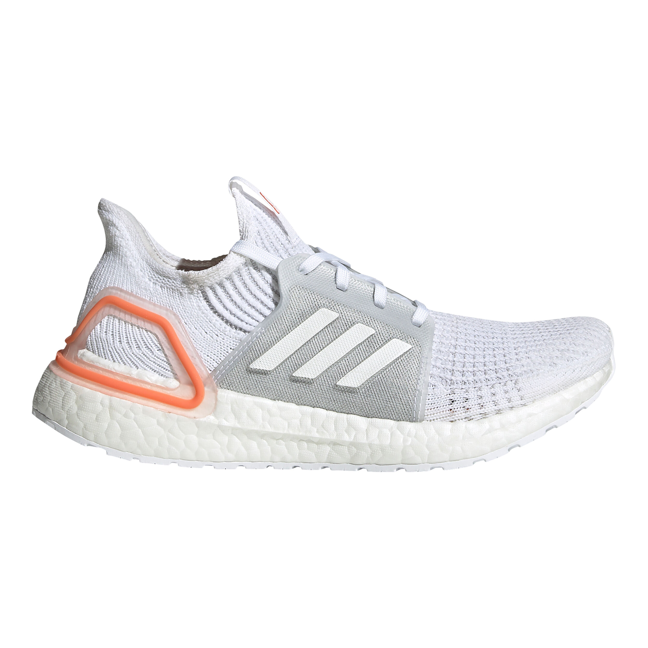 Ultra Boost 19 Neutralschuh Damen WeiB Grau