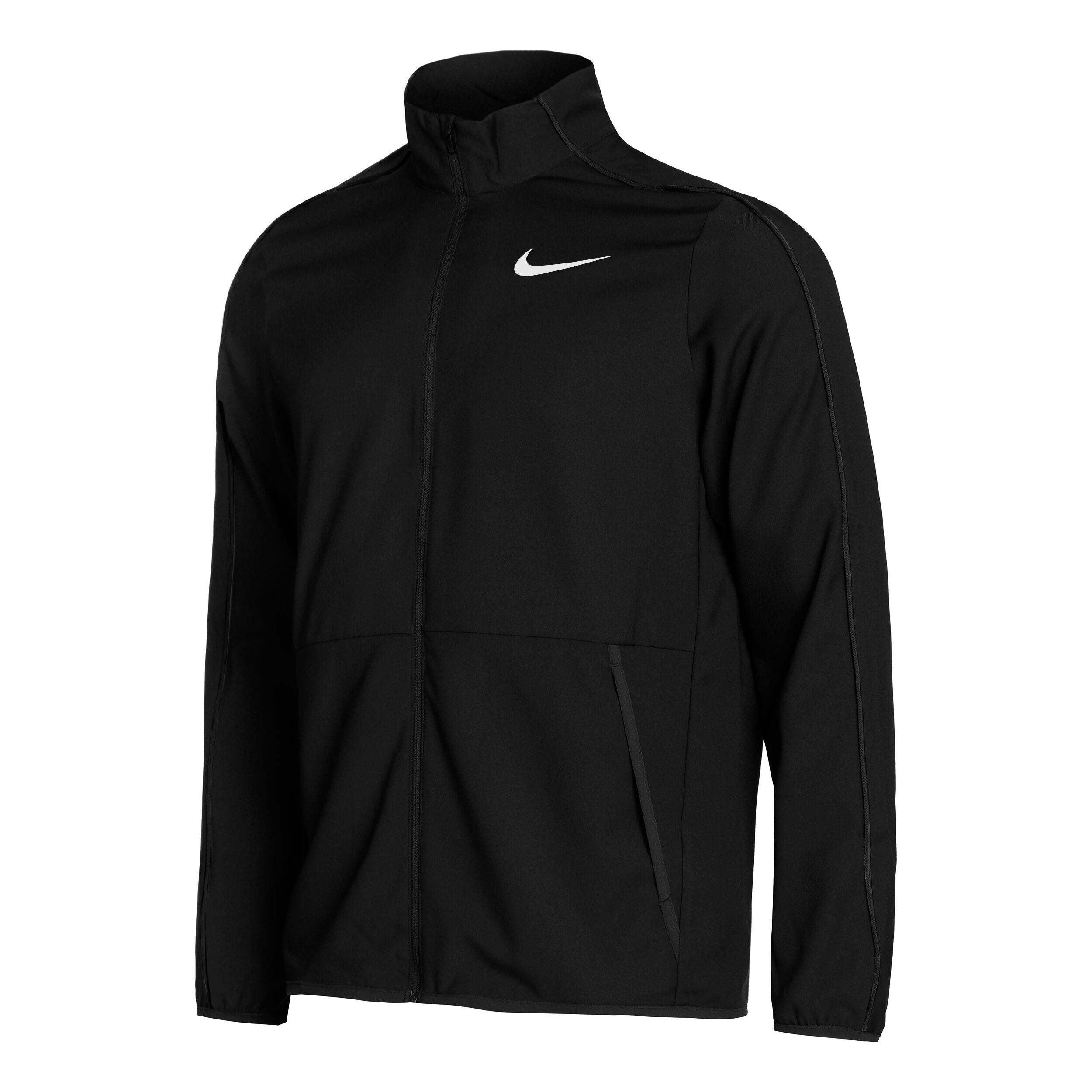 Black nike dri fit jacket best sale