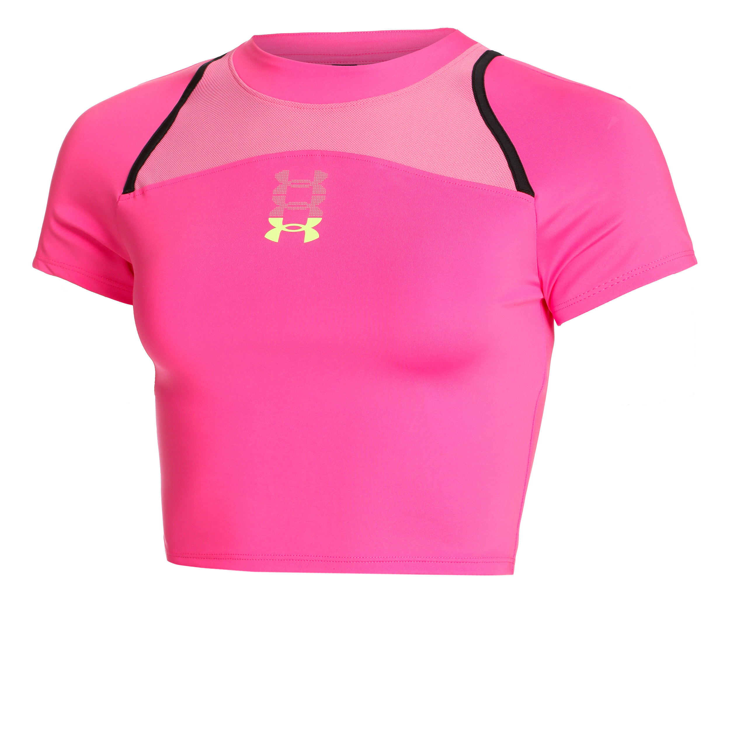 Under armour pink compression shirt sales