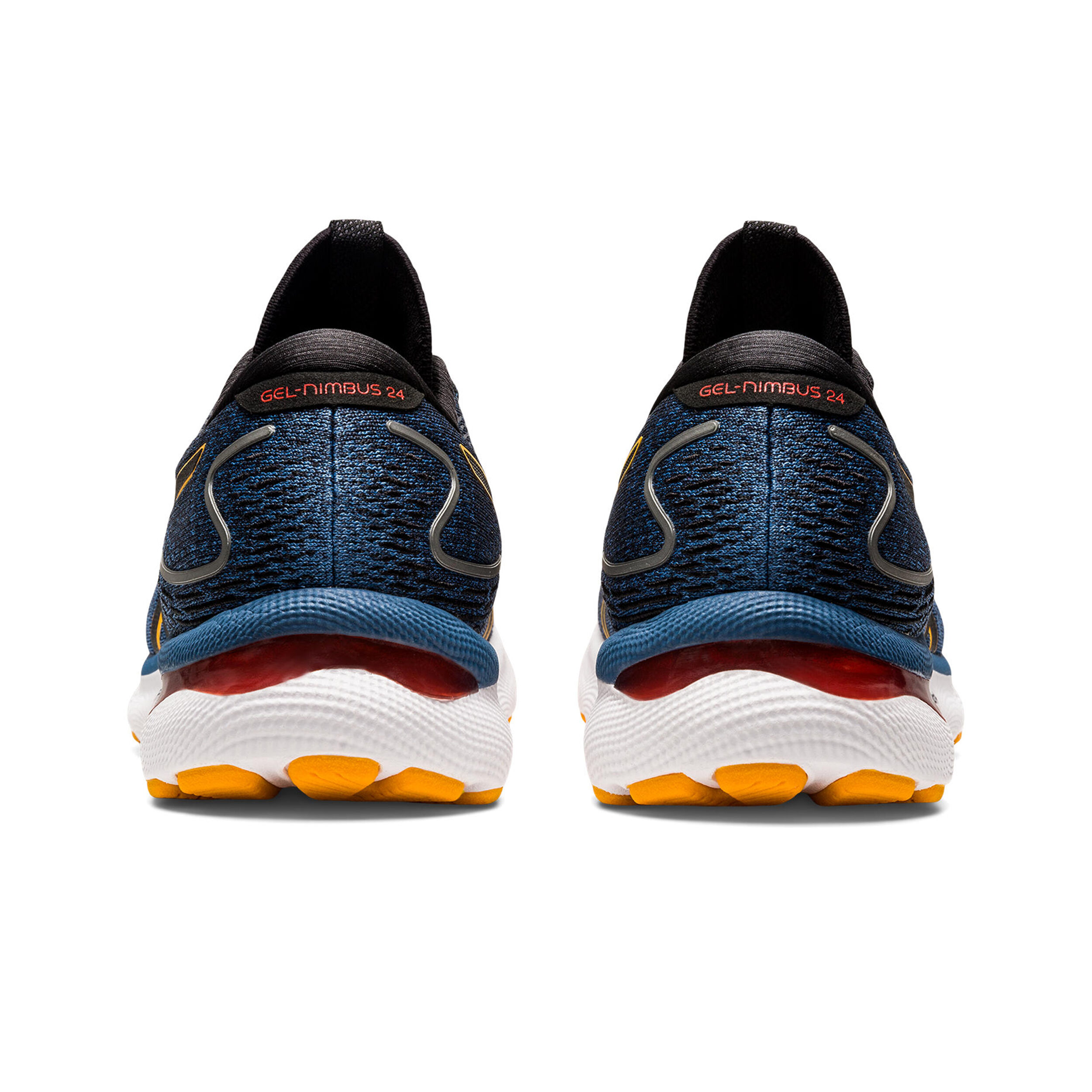 Gel Nimbus 24 Neutralschuh Herren Blau Orange