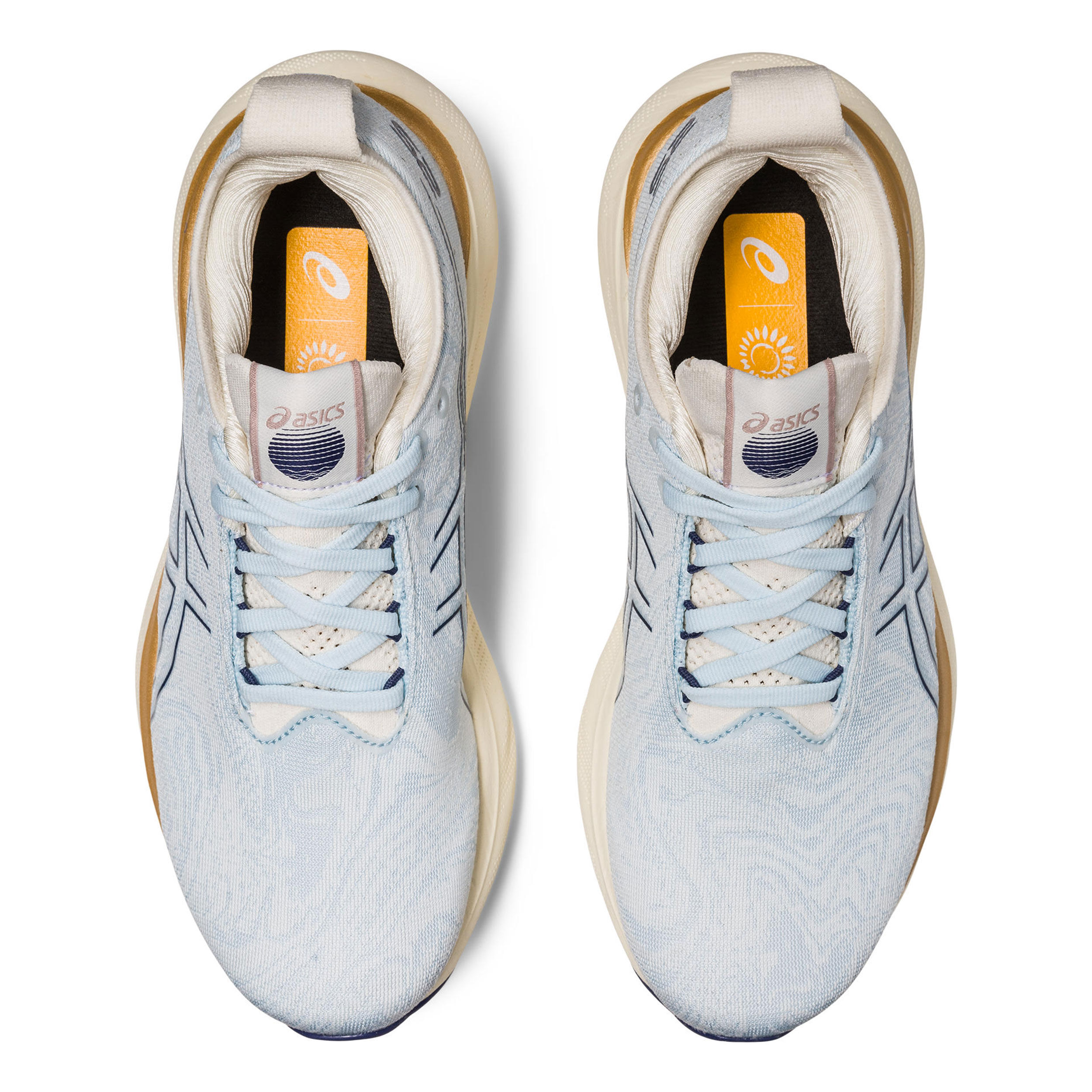 Gel Nimbus 25 Nagino Neutralschuh Damen Blau Beige