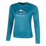 ASICS Bekleidung ASICS Fujitrail Logo Longsleeve Damen-Blau