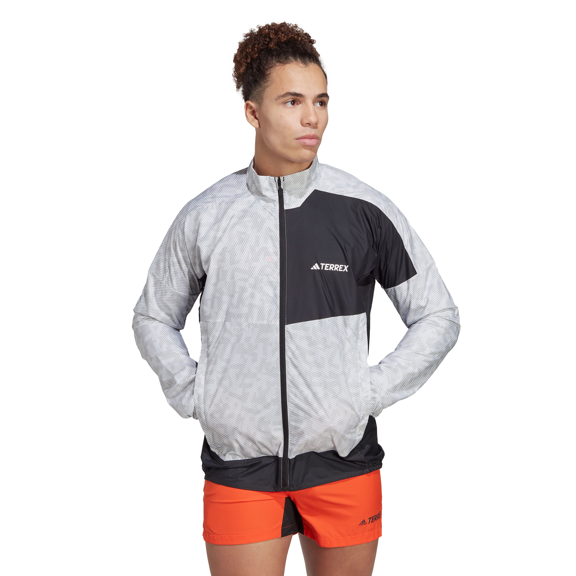 adidas Trail Wind Laufjacke Herren WeiB Schwarz online kaufen Running Point DE
