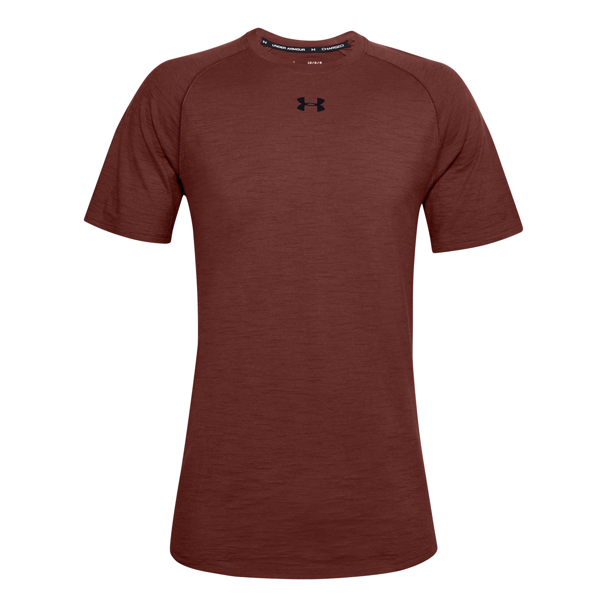 Under Armour Charged Cotton T Shirt Herren Dunkelrot Schwarz online kaufen Running Point DE