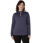 ASICS Bekleidung ASICS Core Winter 1/2 Zip Laufshirt Damen-Blaugrau