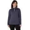 Core Winter 1/2 Zip Laufshirt Damen-Blaugrau