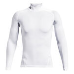 Under Armour Bekleidung Under Armour Heatgear Comp Mock Longsleeve Herren-Weiß