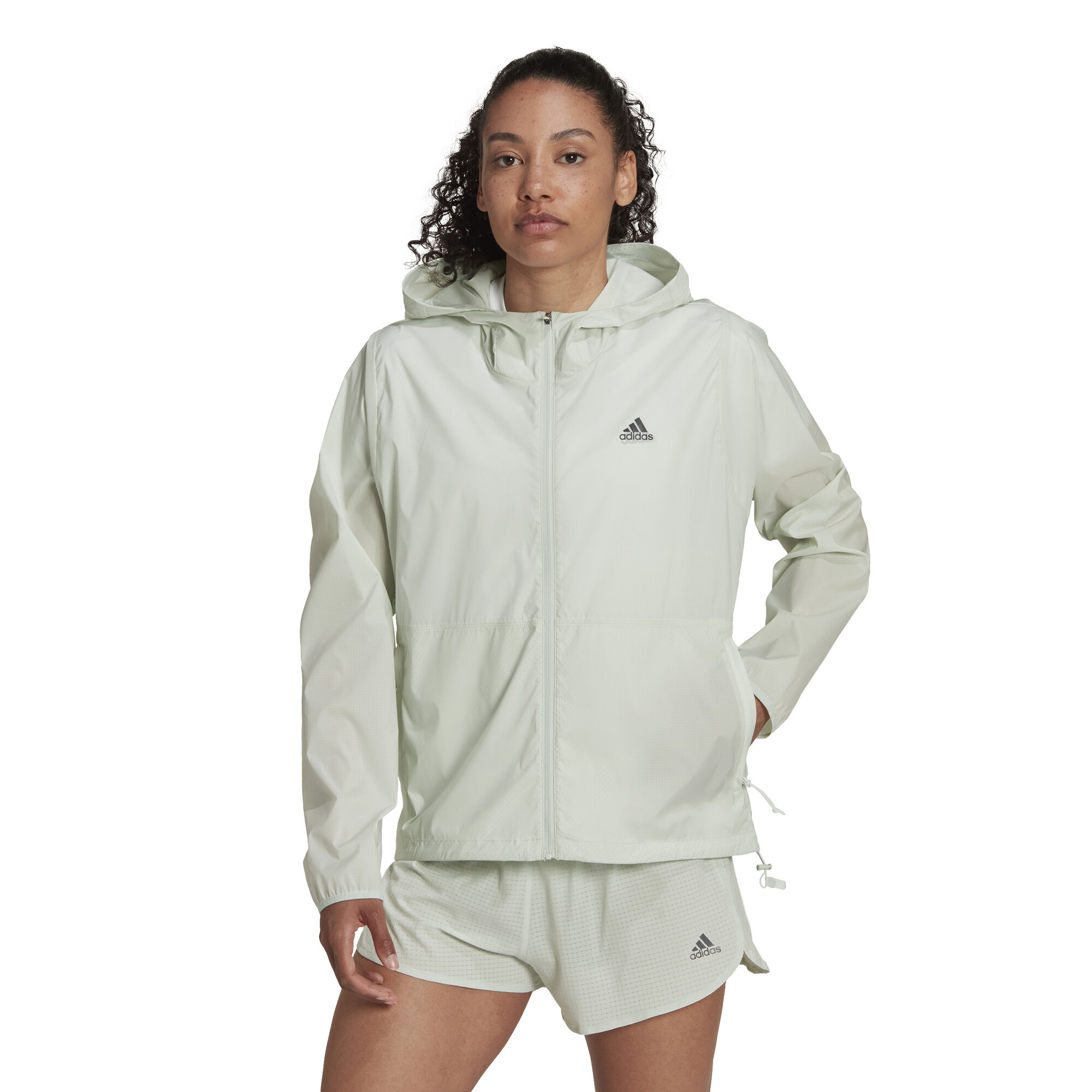 adidas Fast Zip Solid Laufjacke Damen Grün online kaufen | Running Point DE