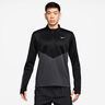 Pacer Winterized Half-Zip Laufshirt Herren - anthrazit, schwarz
